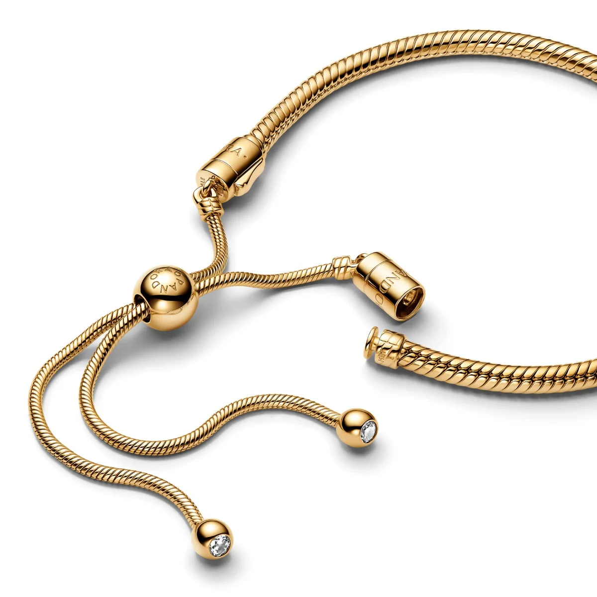 Pandora Moments 14 Karat Gold Plated Bracelet 563580C01-2 - Image 2