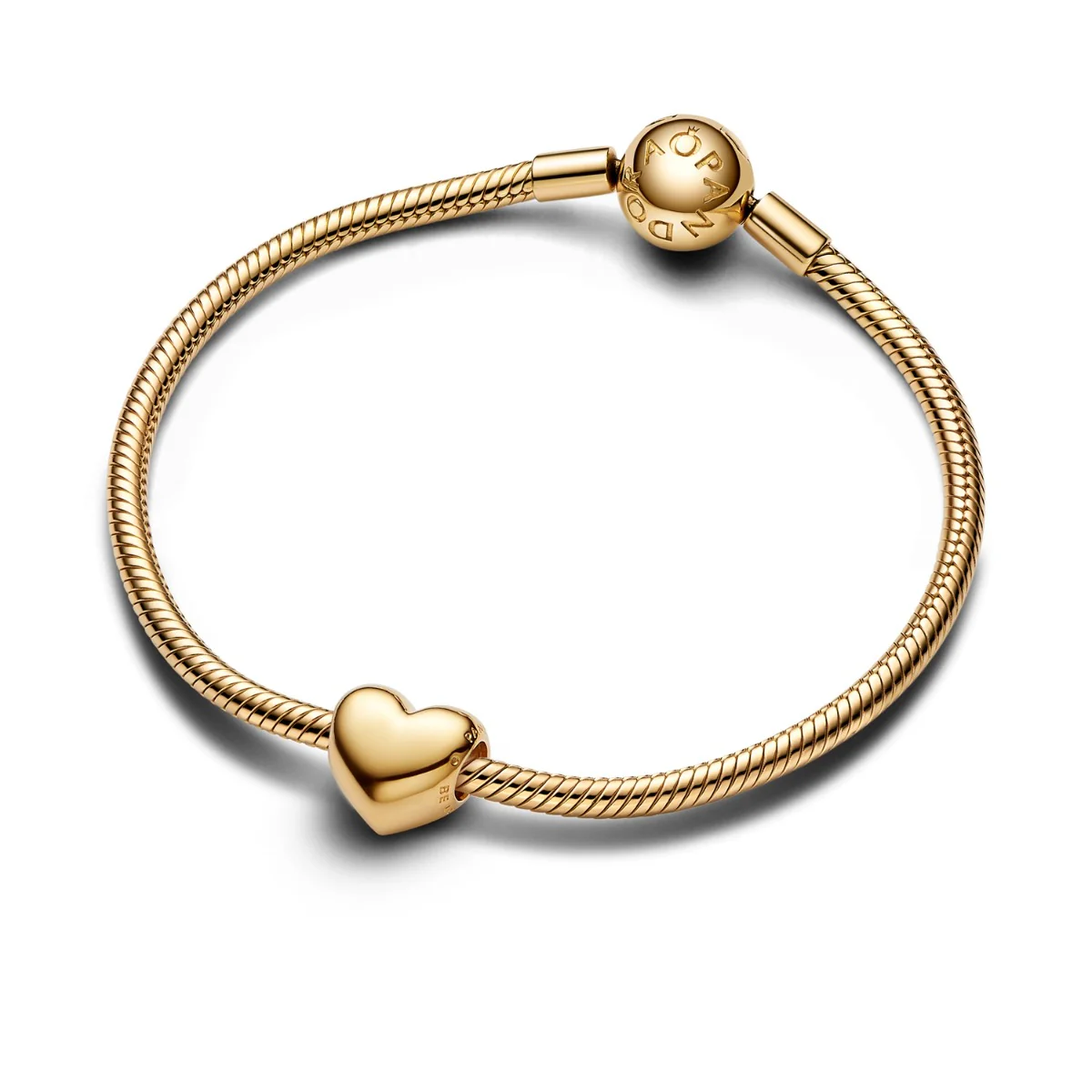 Pandora Moments 14 Karat Gold Plated Heart Charm 763439C00 - Image 2