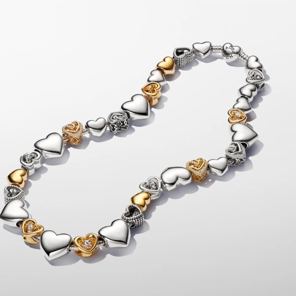 Pandora Moments 14 Karat Gold Plated Heart Charm 763439C00 - Image 5