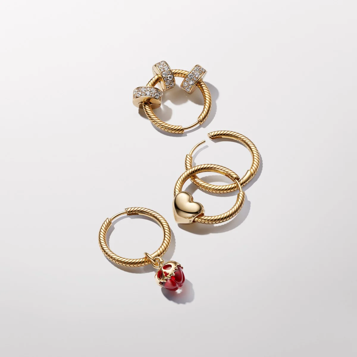 Pandora Moments 14 Karat Gold Plated Heart Charm 763439C00 - Image 9