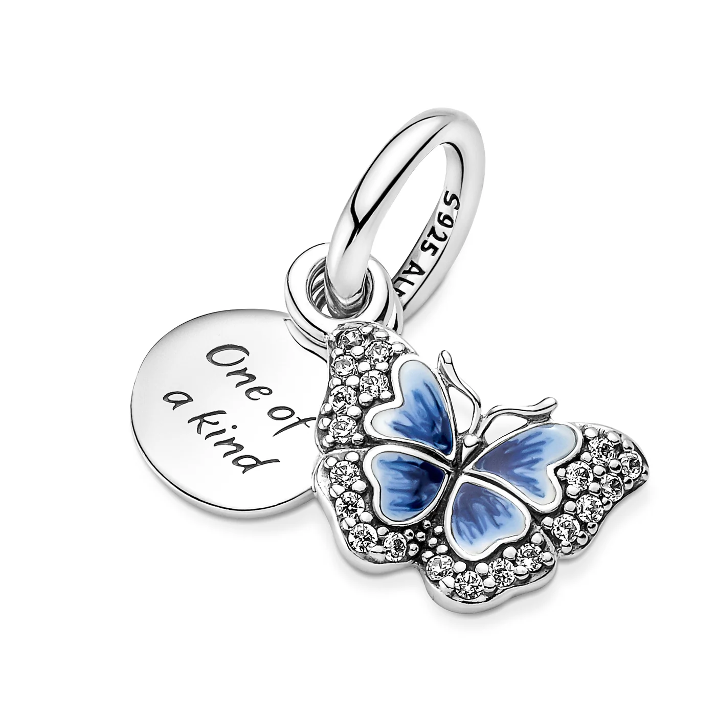 Pandora Moments 925 Sterling Silver Butterfly Dangle Charm 790757C01 - Image 6