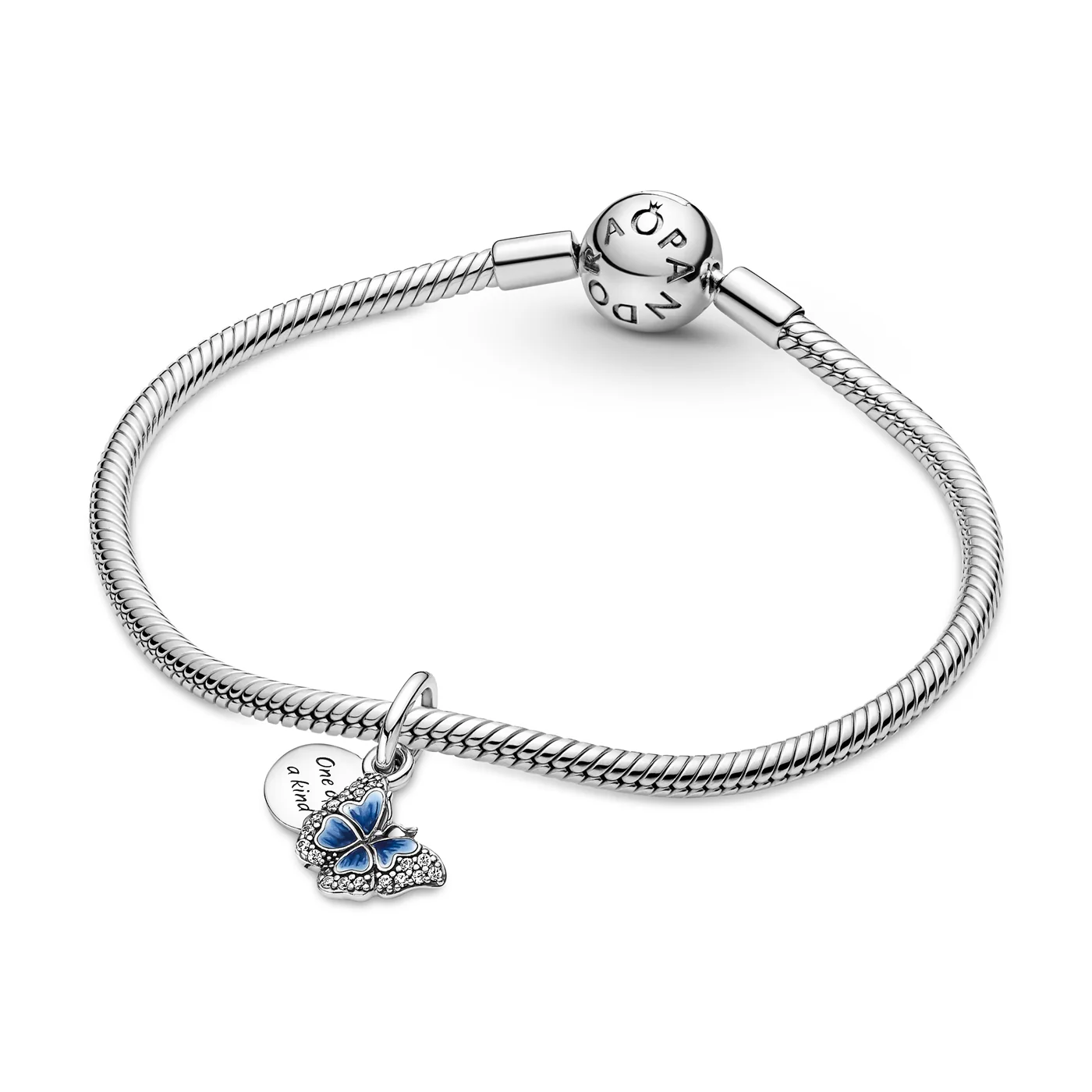 Pandora Moments 925 Sterling Silver Butterfly Dangle Charm 790757C01 - Image 7
