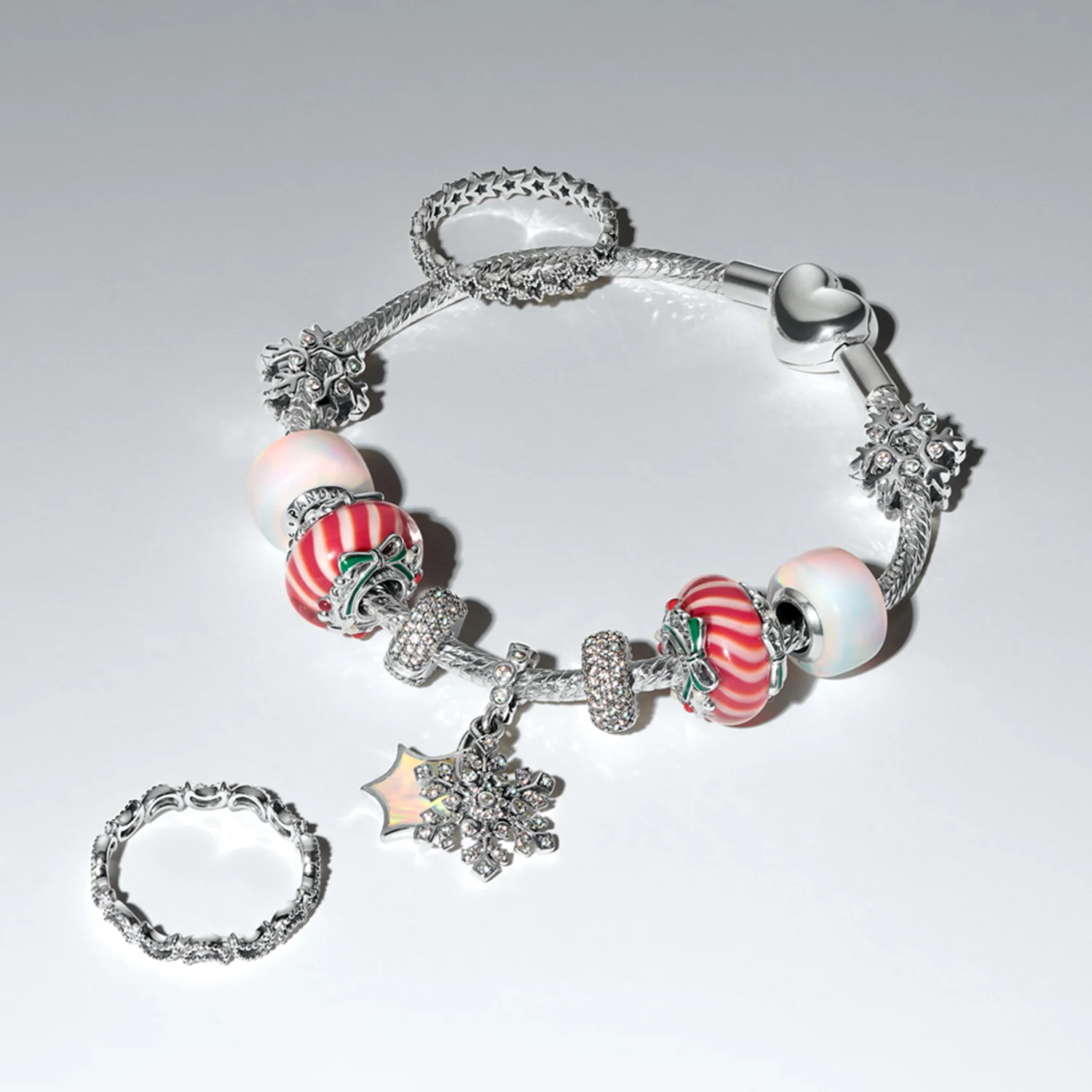 Pandora Moments 925 Sterling Silver Candy Murano Glass Charm 794252C01 - Image 5
