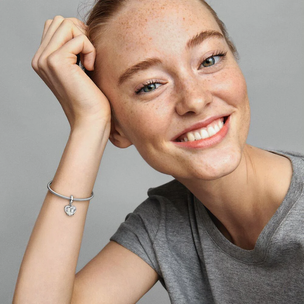 Pandora Moments 925 Sterling Silver Cats & Hearts Charm 799546C01 - Image 2