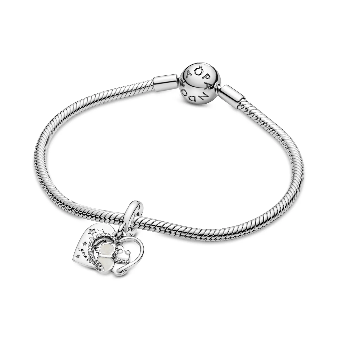 Pandora Moments 925 Sterling Silver Cats & Hearts Charm 799546C01 - Image 4