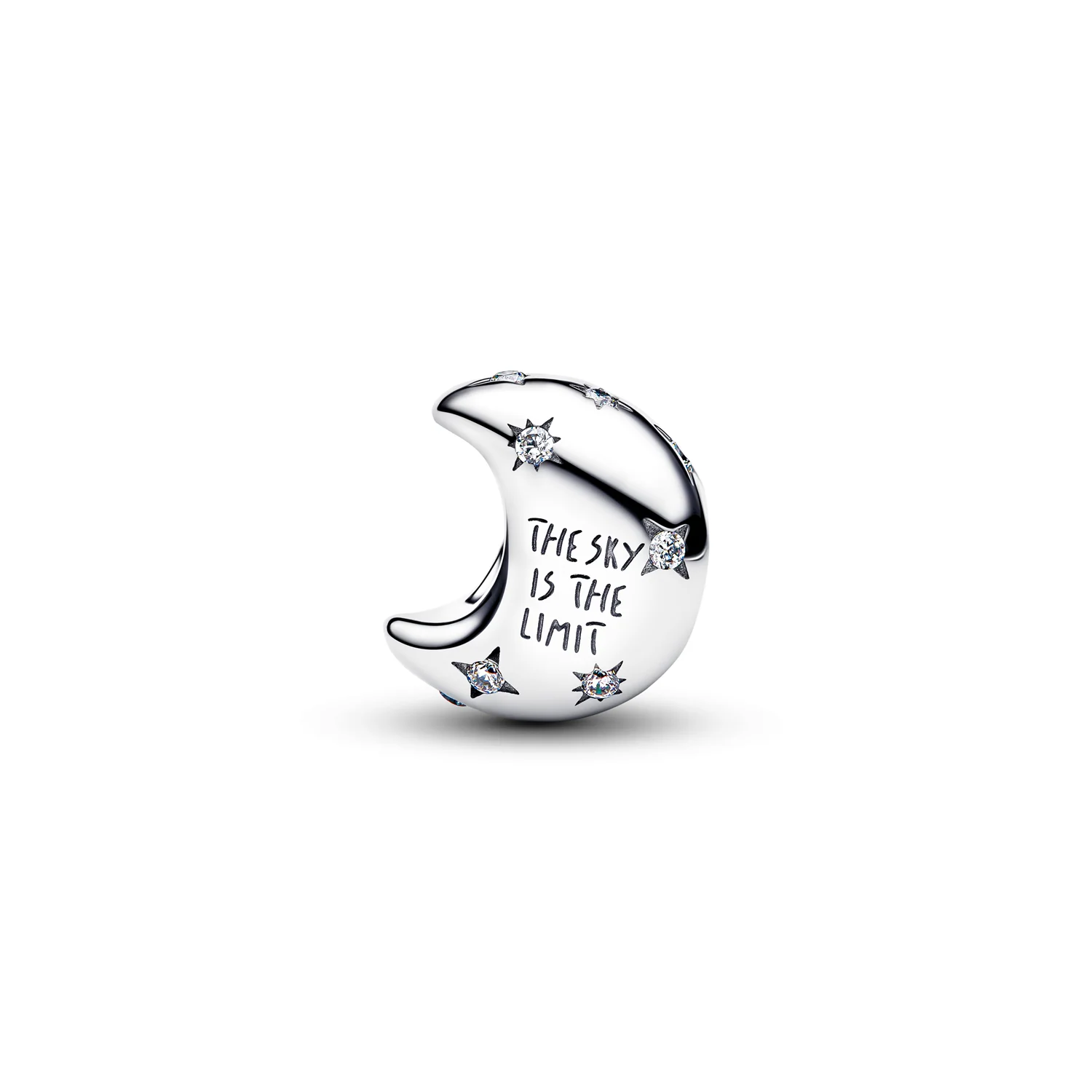Pandora Moments 925 Sterling Silver Crescent Moon Charm 794254C01 - Image 3
