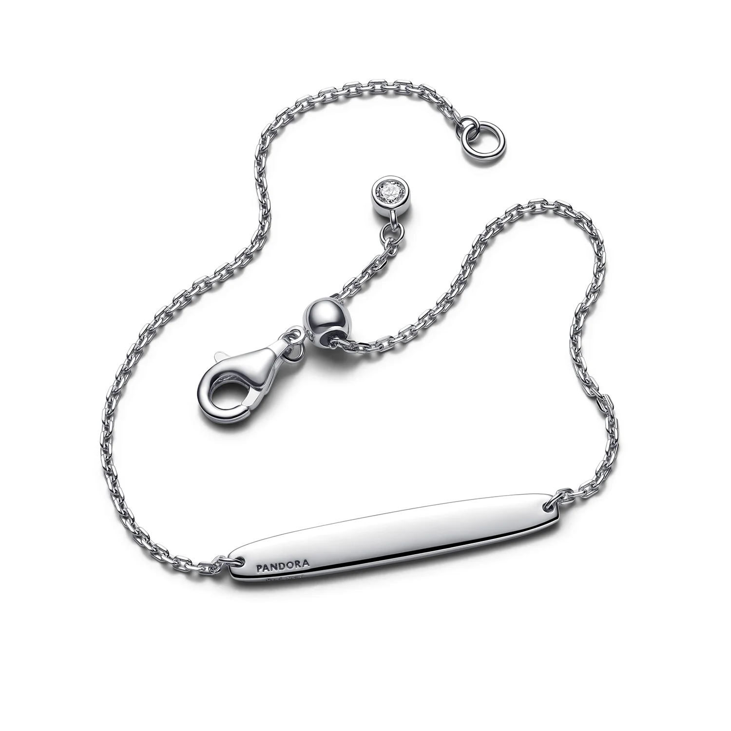 Pandora Moments 925 Sterling Silver Engravable Bracelet 594010C01-18 - Image 3