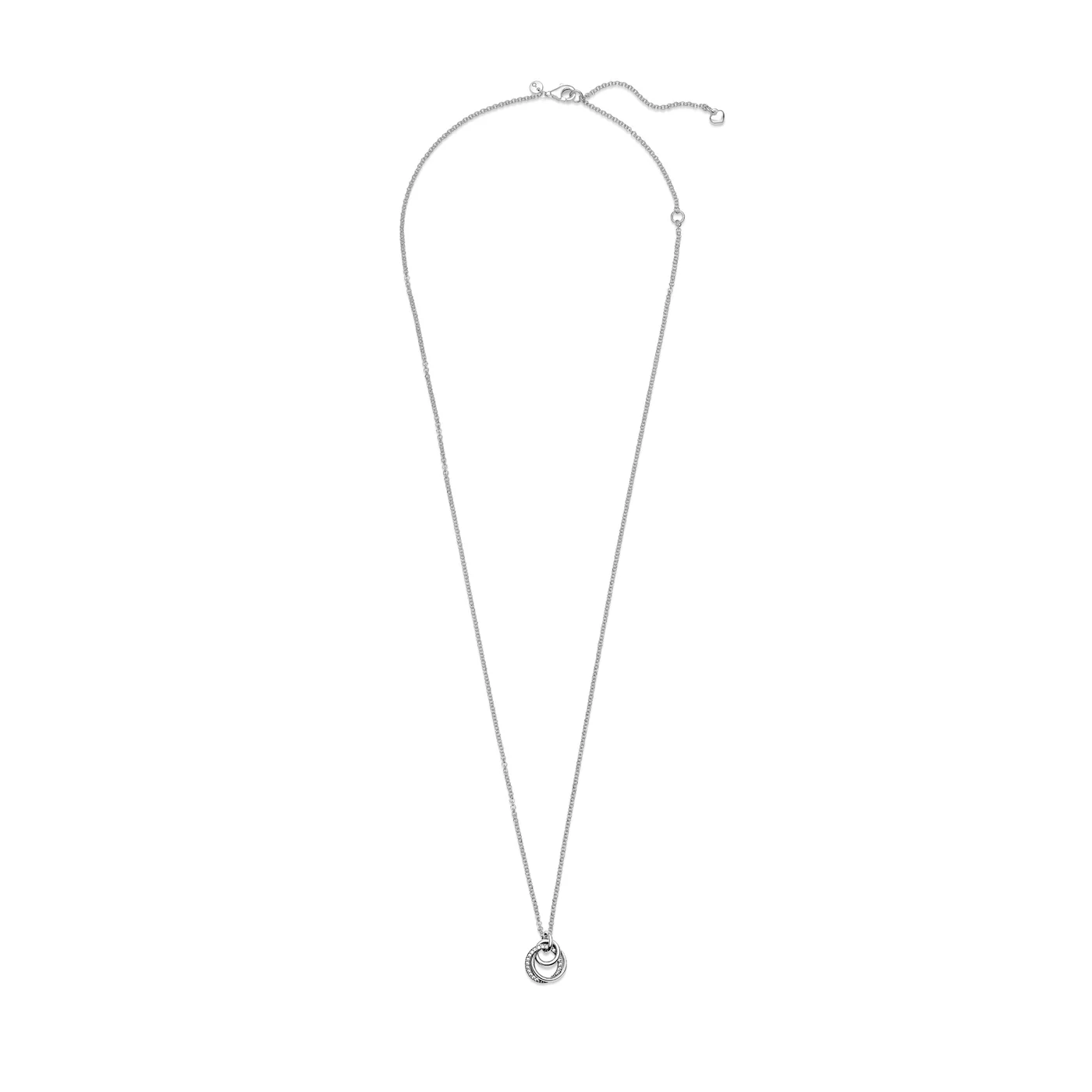 Pandora Moments 925 Sterling Silver Family Always Encircled Pendant Necklace 391455C01-60 (Length: 60.00 cm) - Image 5