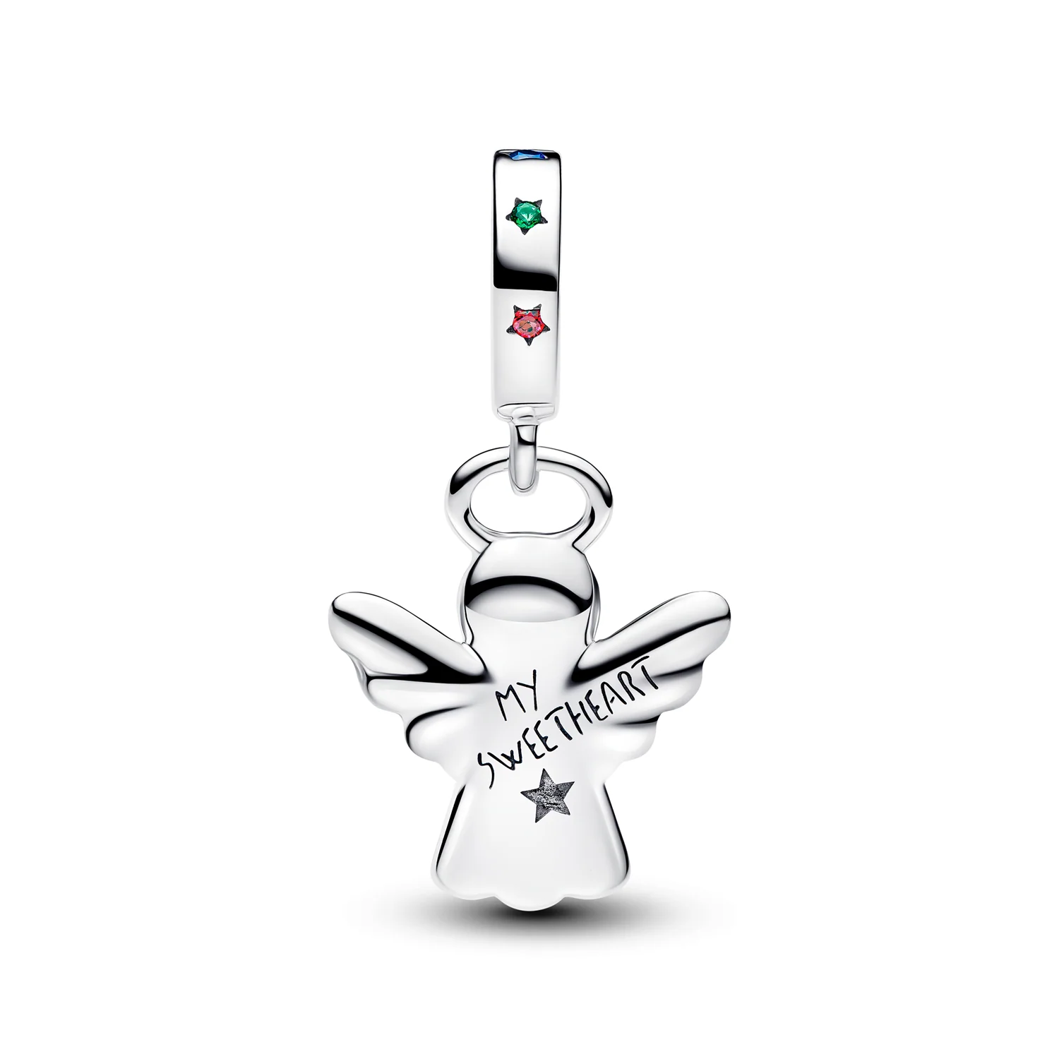 Pandora Moments 925 Sterling Silver Gingerbread Angel Dangle Charm 794247C01 - Image 3