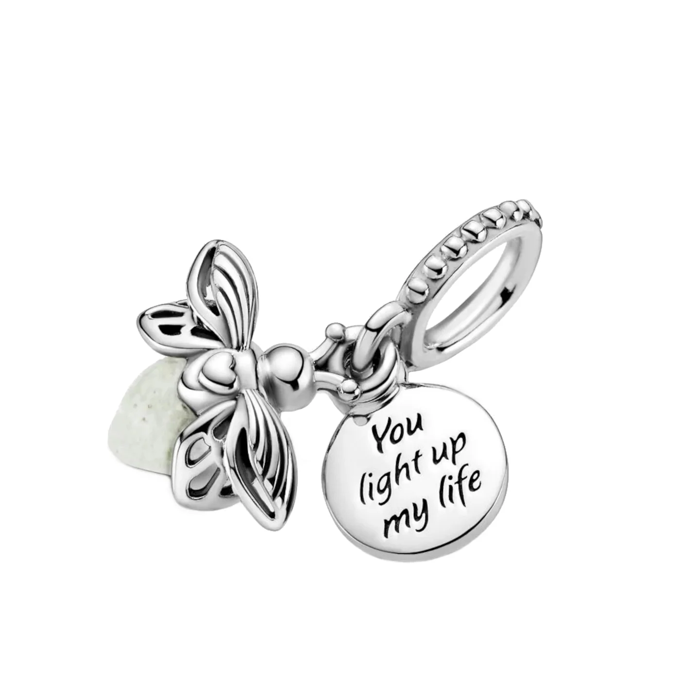 Pandora Moments 925 Sterling Silver Glow-in-the-dark Firefly Charm 799352C01 - Image 4