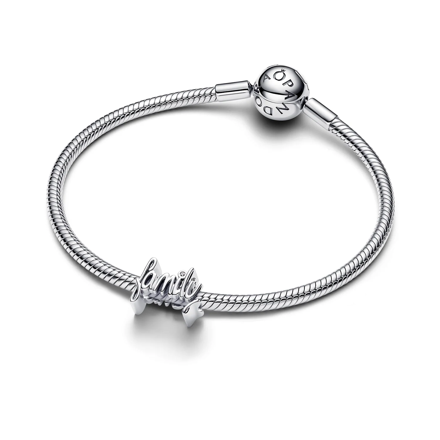 Pandora Moments 925 Sterling Silver Handwritten Family Charm 794250C01 - Image 4