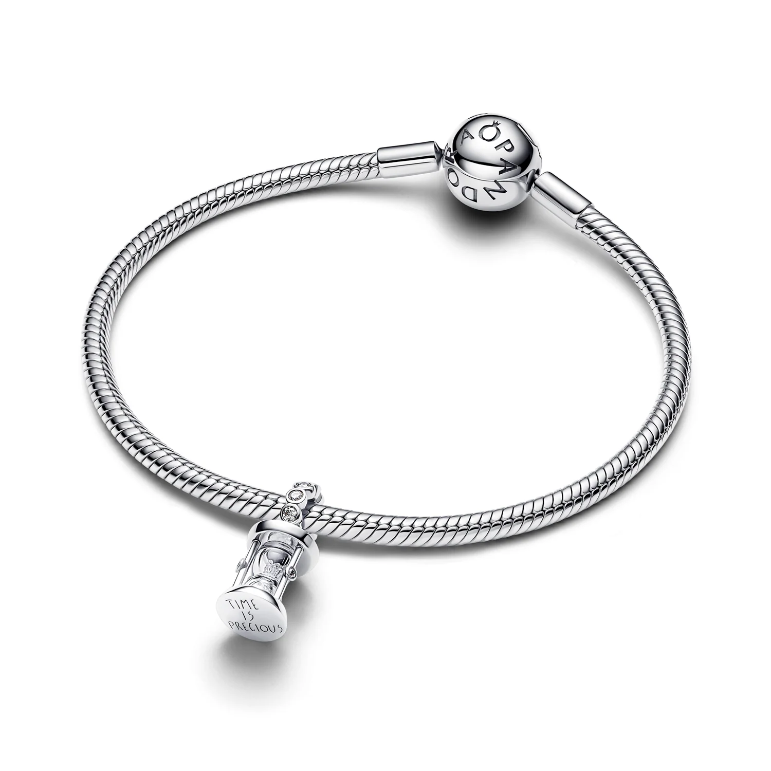 Pandora Moments 925 Sterling Silver Hourglass Dangle Charm 794140C01 - Image 4