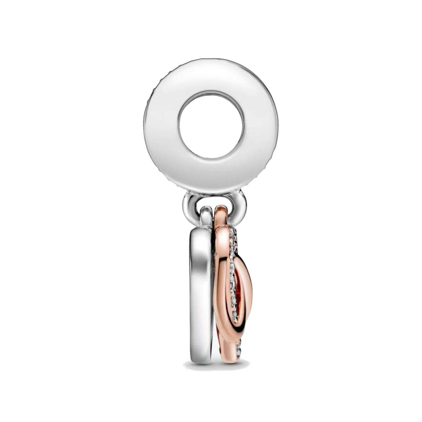 Pandora Moments 925 Sterling Silver Infinity Heart Charm with 14 Carat RoseGold Plating 788878C01 - Image 5
