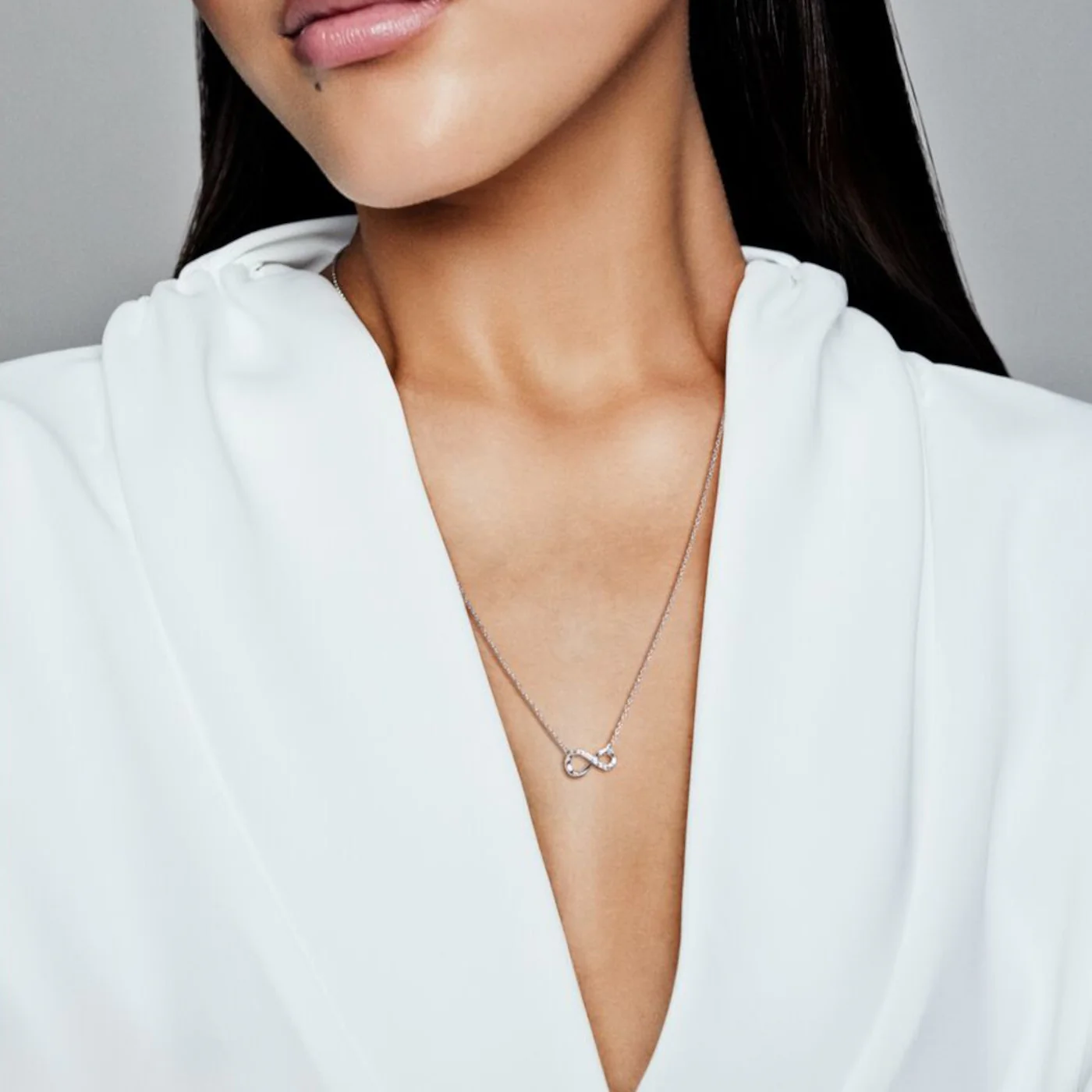 Pandora Moments 925 Sterling Silver Infinity Necklace 398821C01-50 (Length: 50.00 cm) - Image 3