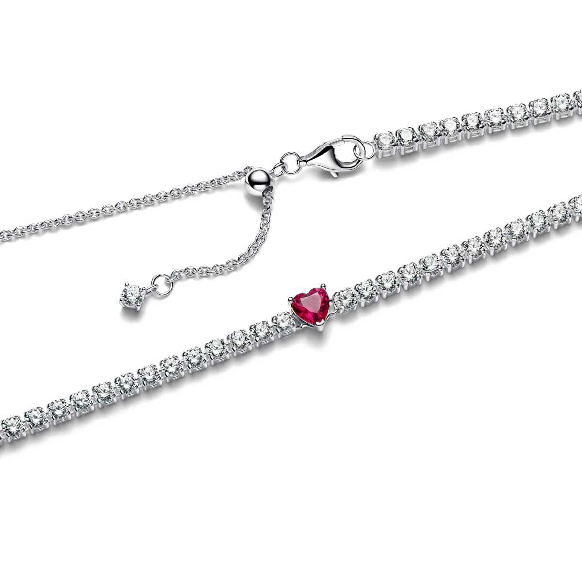 Pandora Moments 925 Sterling Silver Necklace 393549C01-40 - Image 3