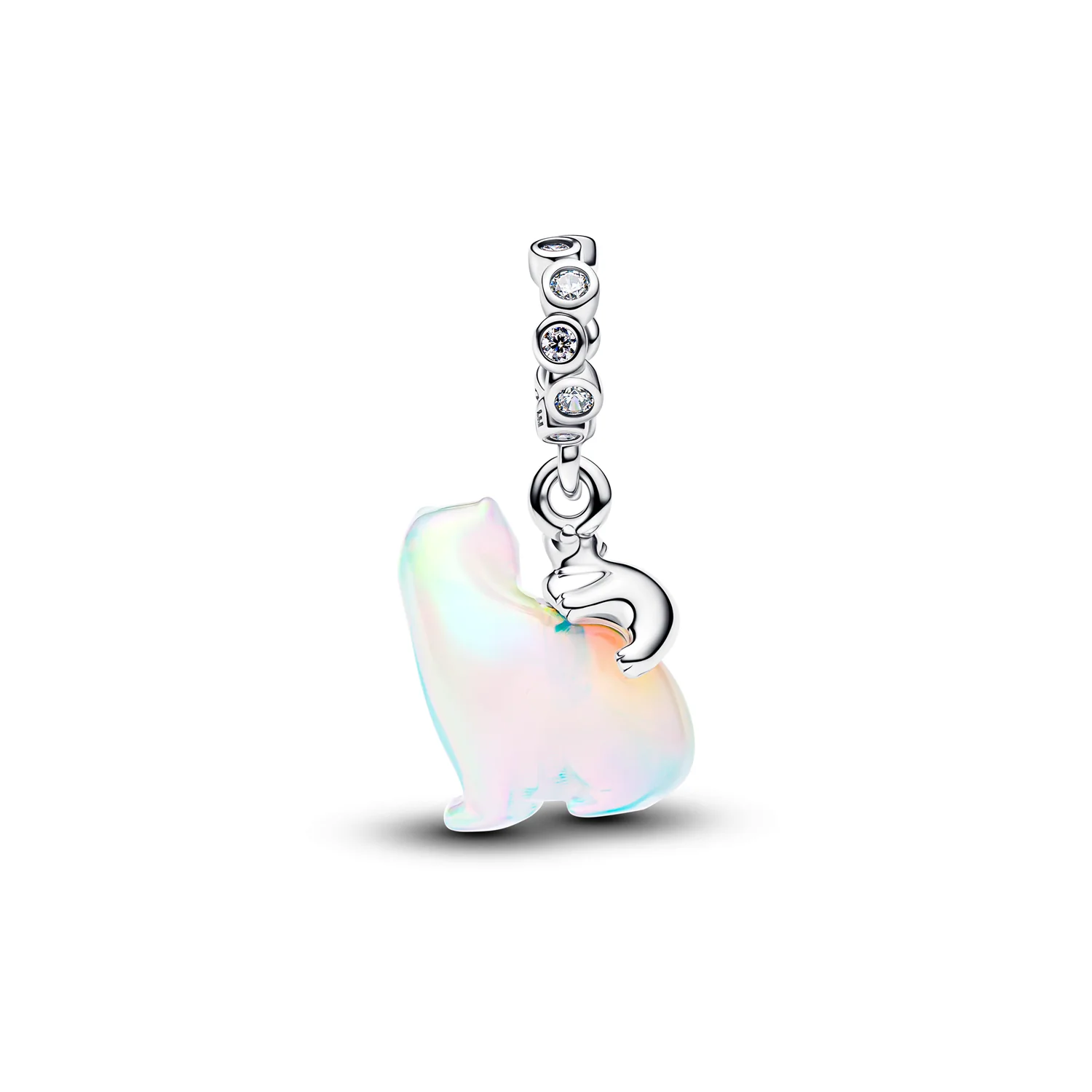 Pandora Moments 925 Sterling Silver Polarbear Mother & Cub Dangle Charm 794243C01 - Image 3