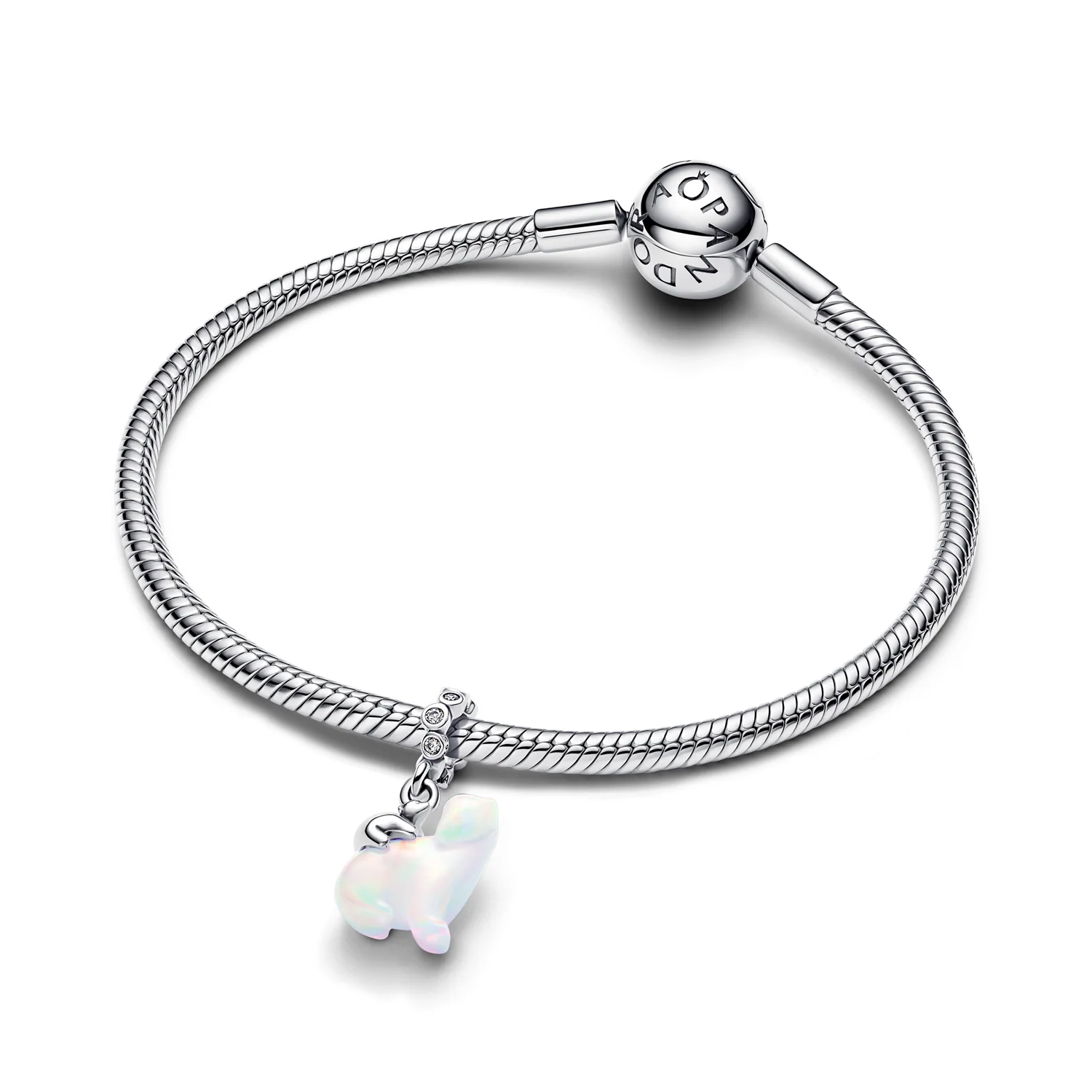 Pandora Moments 925 Sterling Silver Polarbear Mother & Cub Dangle Charm 794243C01 - Image 4