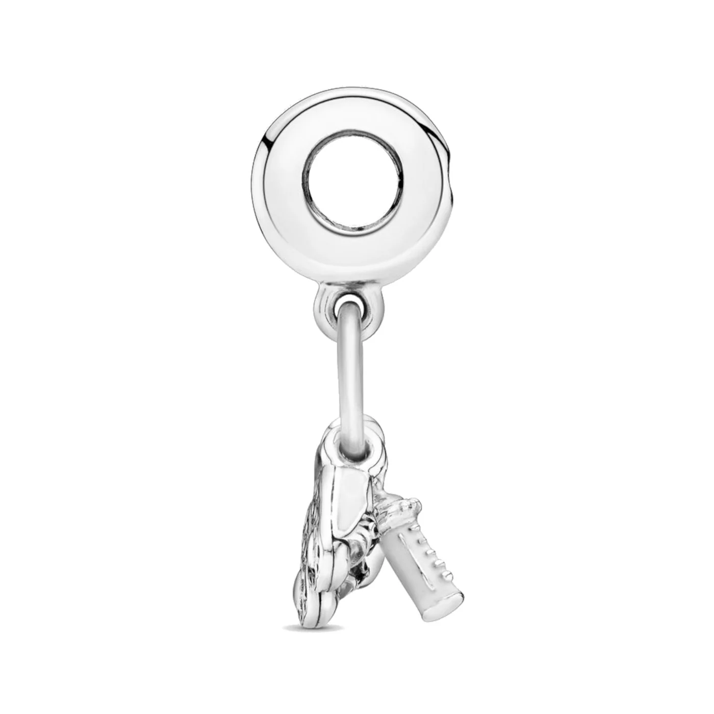 Pandora Moments 925 Sterling Silver Shoes Baby Bottle And Heart Charm 798106CZ - Image 5