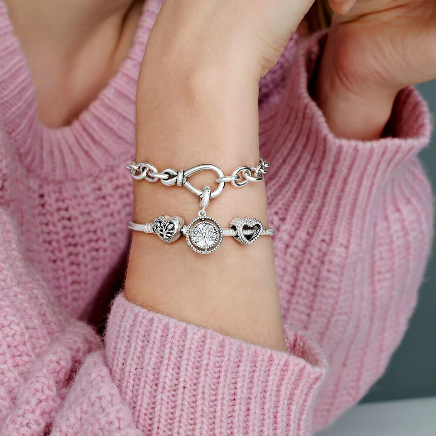 Pandora Moments 925 Sterling Silver Snake Chain Bracelet 598827C01-18 (Length: 18.00 cm) - Image 4
