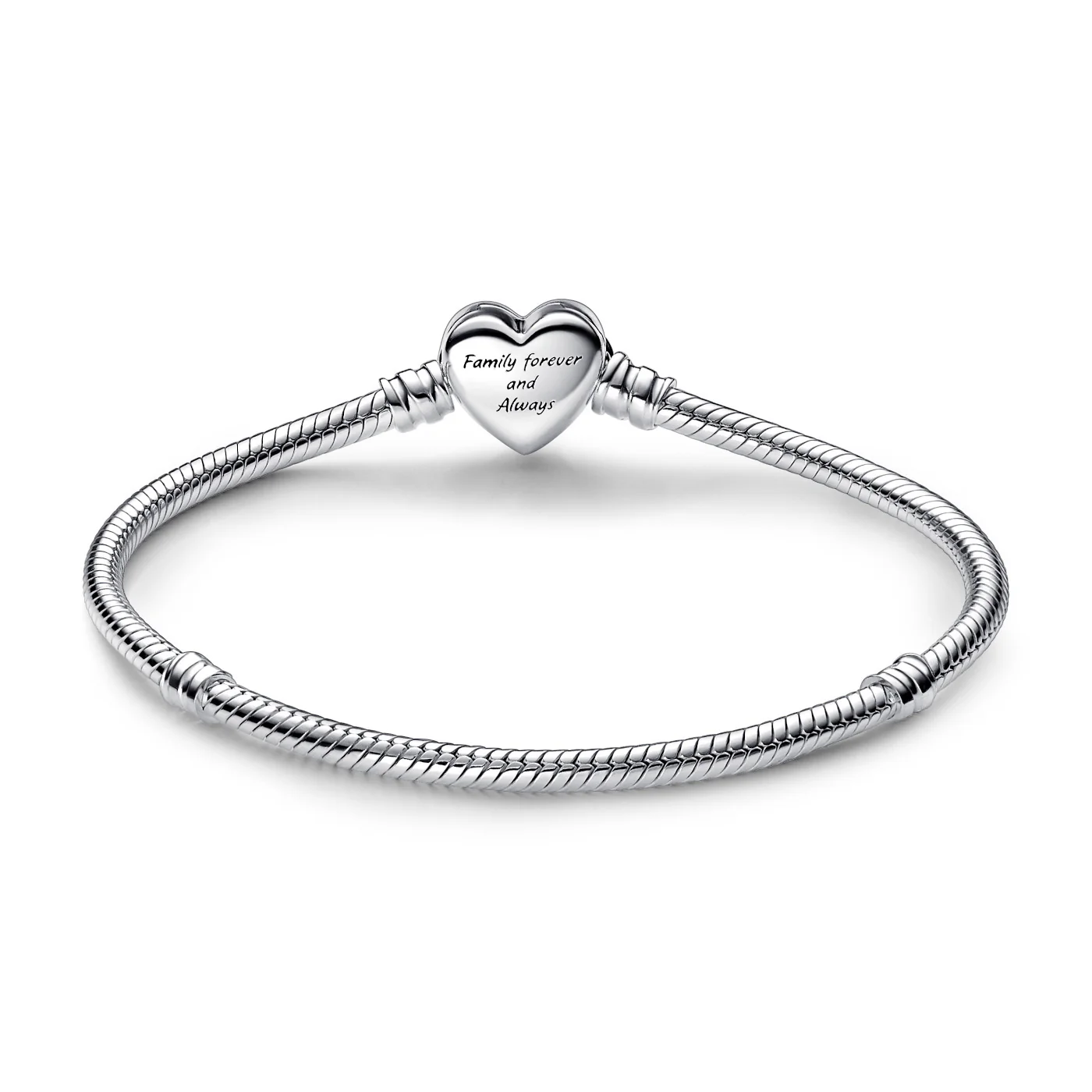 Pandora Moments 925 Sterling Silver Sparkling Infinity Heart Clasp Bracelet 592645C01-21 - Image 4