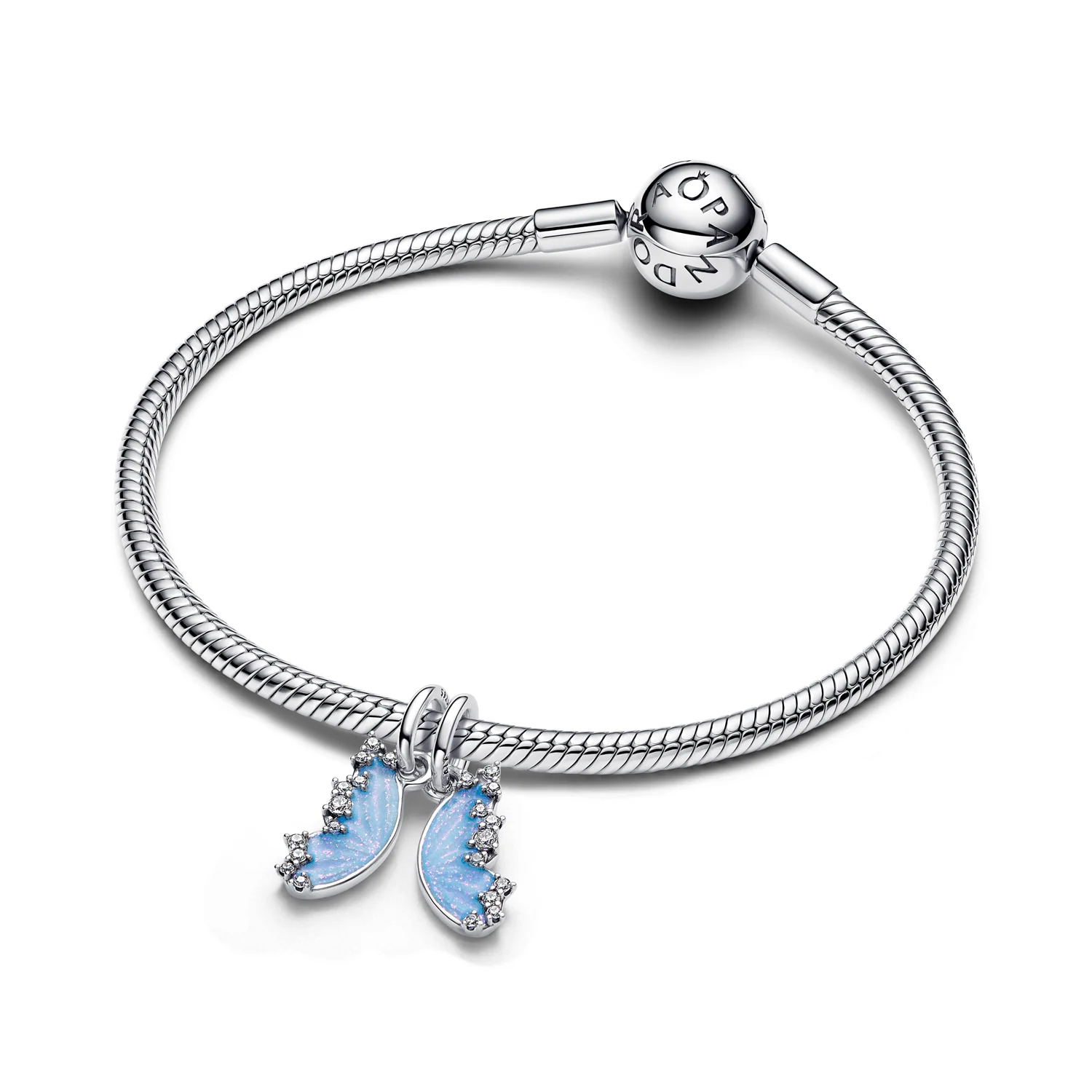 Pandora Moments 925 Sterling Silver Splittable Butterfly Dangle Charm 794244C01 - Image 4