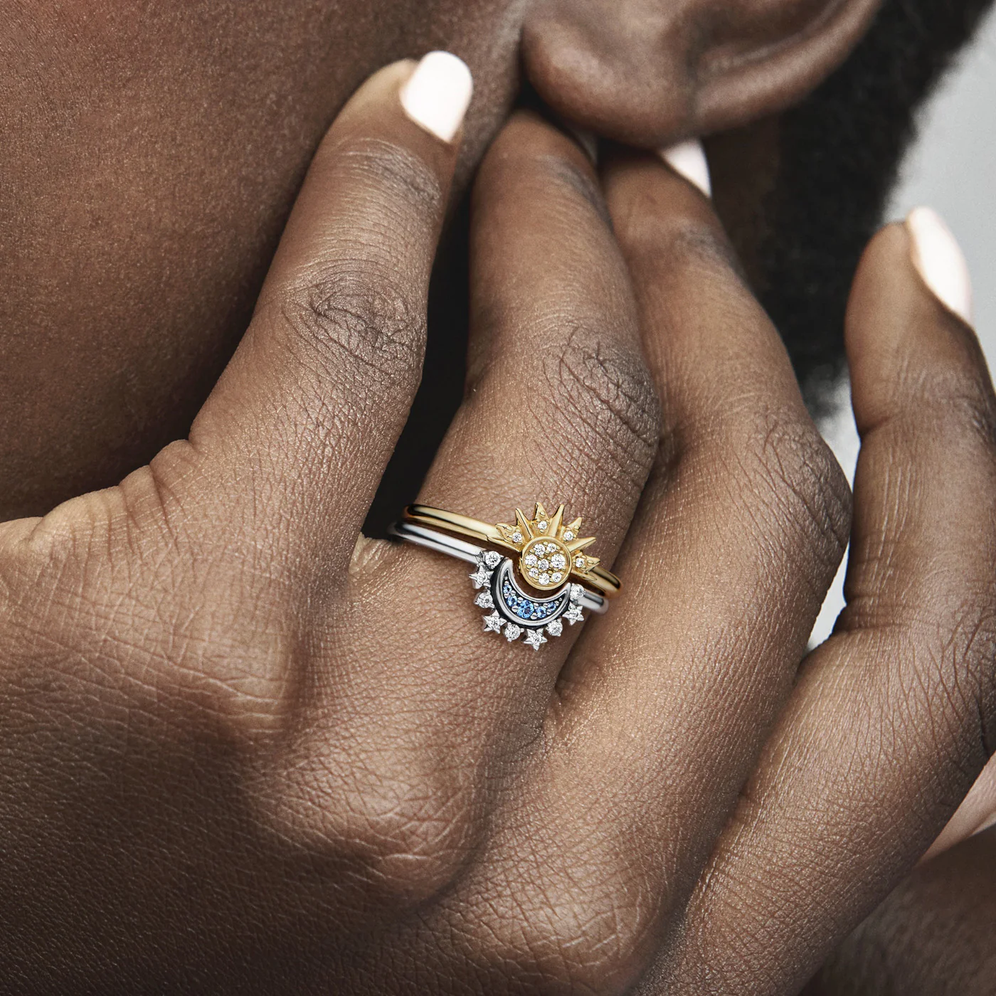 Pandora Moments Celestial Sun Ring 162674C01-58with14 Carat Gold Plating - Image 3