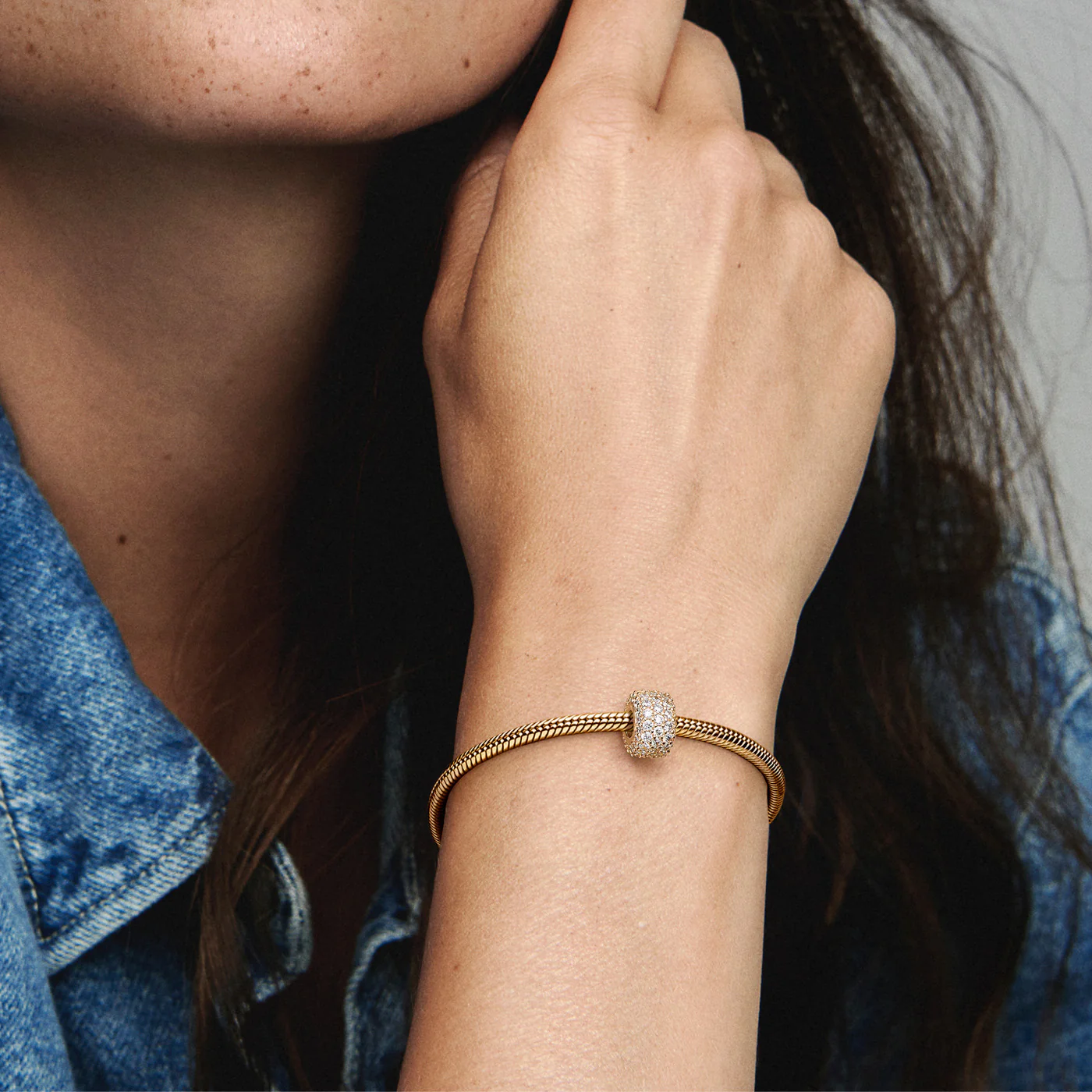 Pandora Moments Gold-coloured Charm 762820C01with14 Carat Gold Plating - Image 3