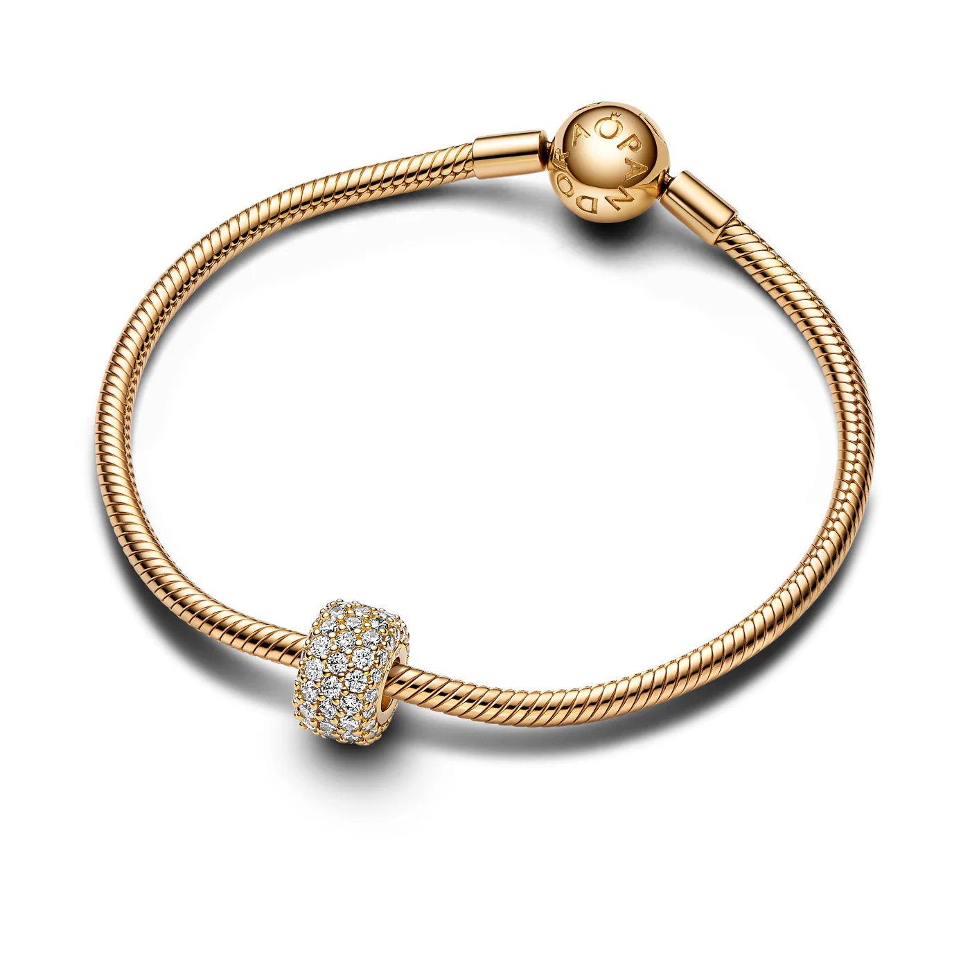 Pandora Moments Gold-coloured Charm 762820C01with14 Carat Gold Plating - Image 5