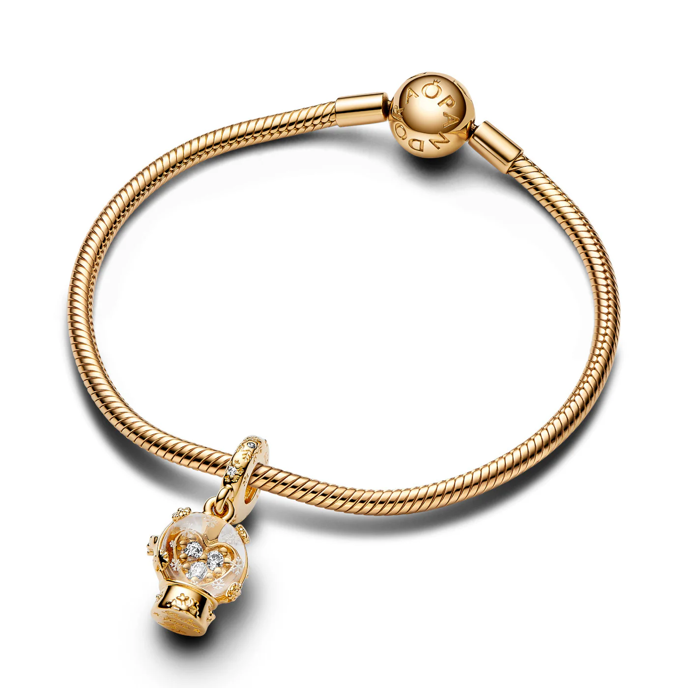 Pandora Moments Gold-coloured Charm 762825C01with14 Carat Gold Plating - Image 5