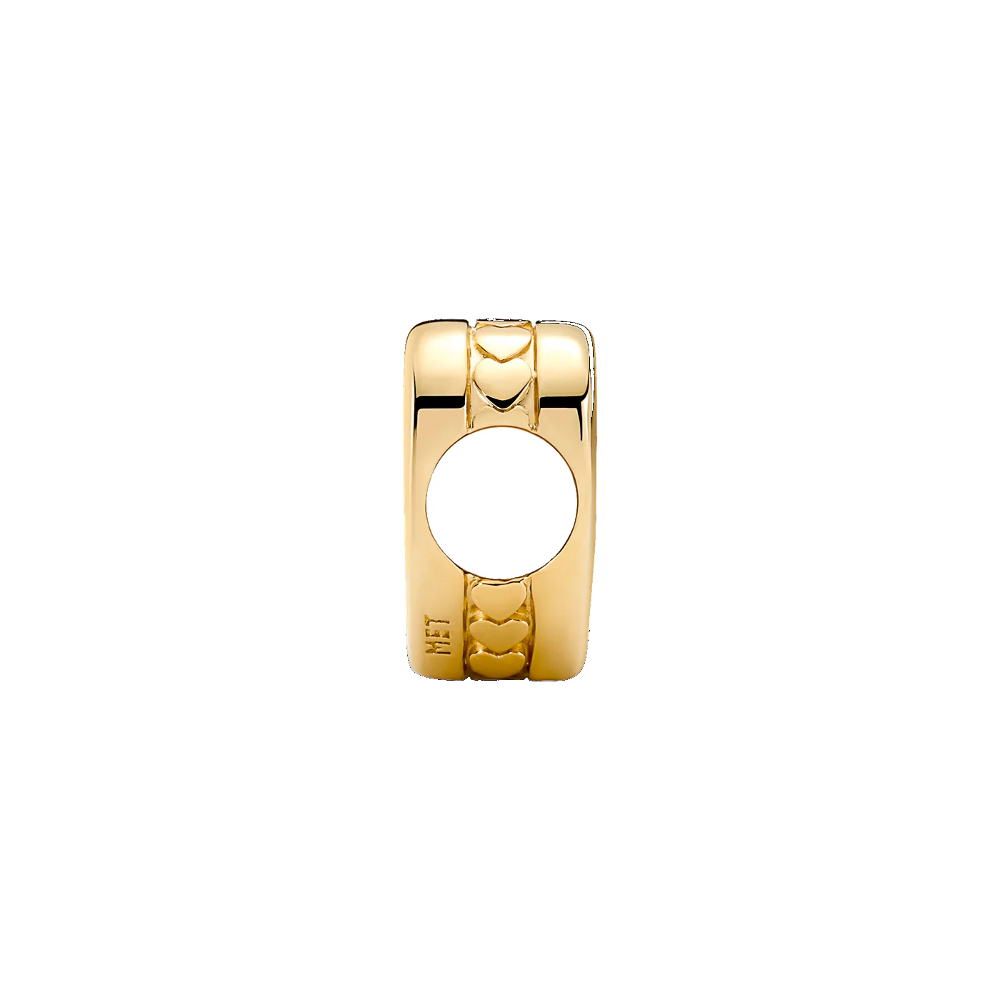 Pandora Moments Gold-coloured Engravable Heart Charm 762015C00 - Image 2