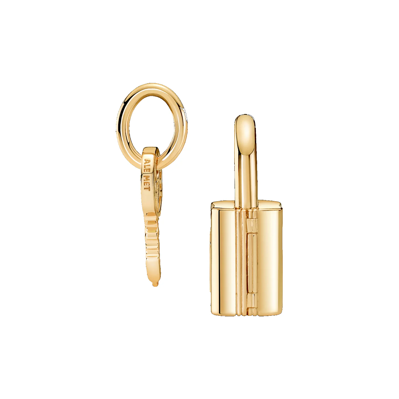 Pandora Moments Gold-coloured Padlock & Key Charm 760088C01 - Image 2