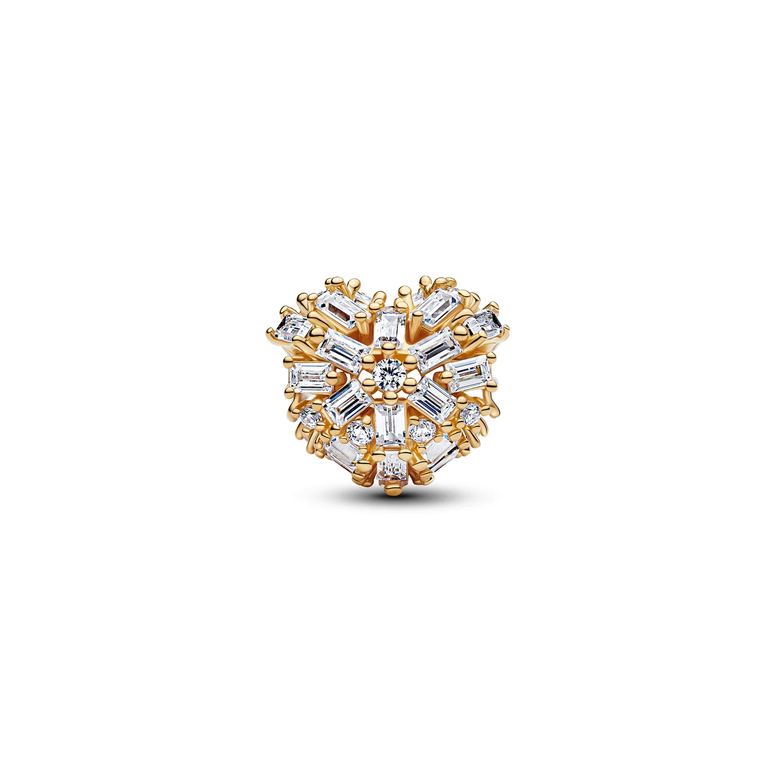 Pandora Moments Gold Plated Sparkling Heart Charm 764240C01 - Image 3
