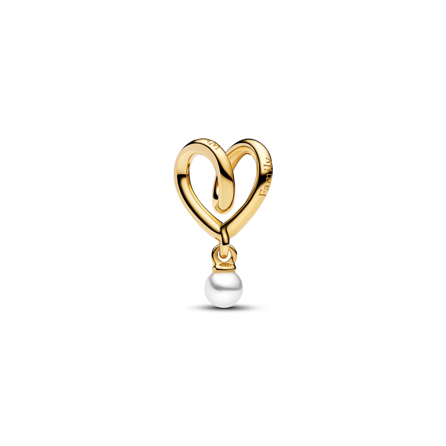 Pandora Moments Gold Plated Wrapped Heart Charm 764138C01 - Image 3