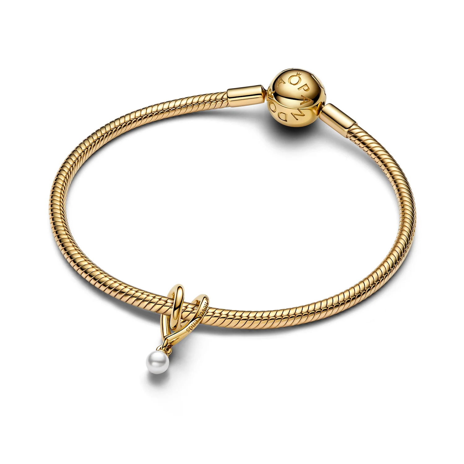 Pandora Moments Gold Plated Wrapped Heart Charm 764138C01 - Image 5