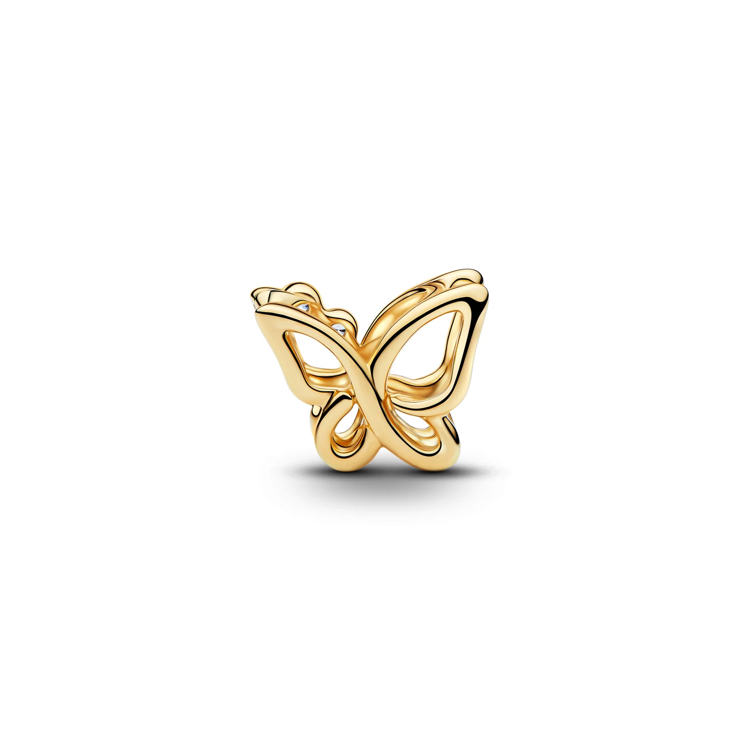 Pandora Moments Gold Plated Zirconia Butterfly Openwork Charm 764369C01 - Image 3