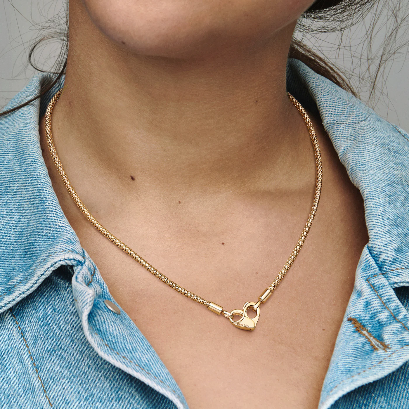 Pandora Moments Necklace 362451C00-45with14 Carat Gold Plating - Image 3