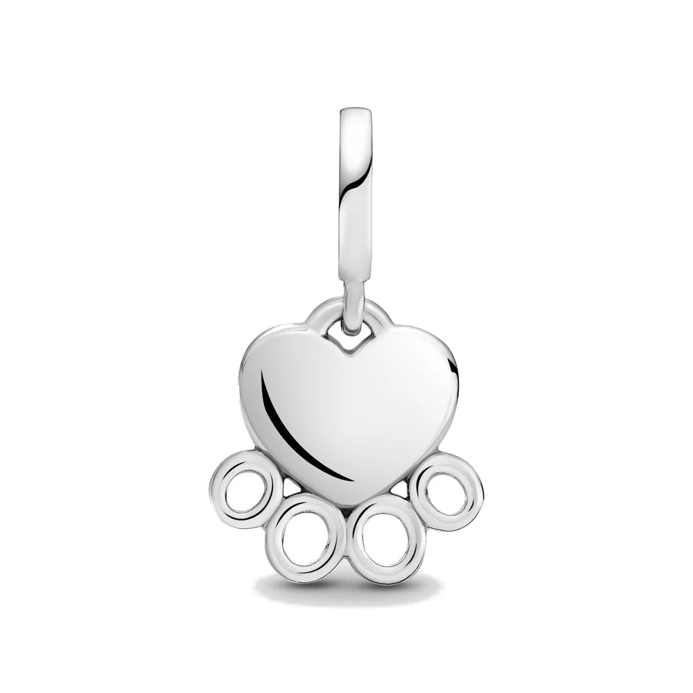 Pandora Passions 925 Sterling Silver Hearts & Paw Print Dangle Charm 799360C00 - Image 3