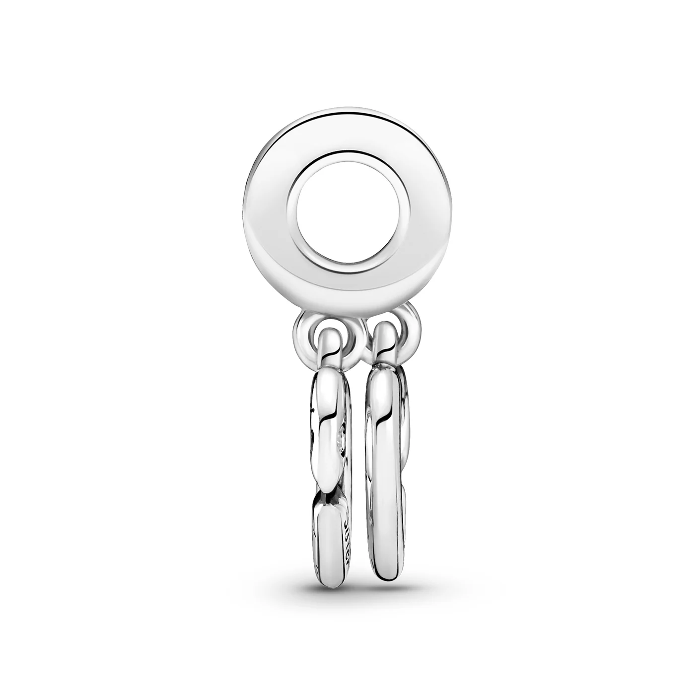 Pandora People Linked Sister Hearts Split Charm 799538C01 - Image 3