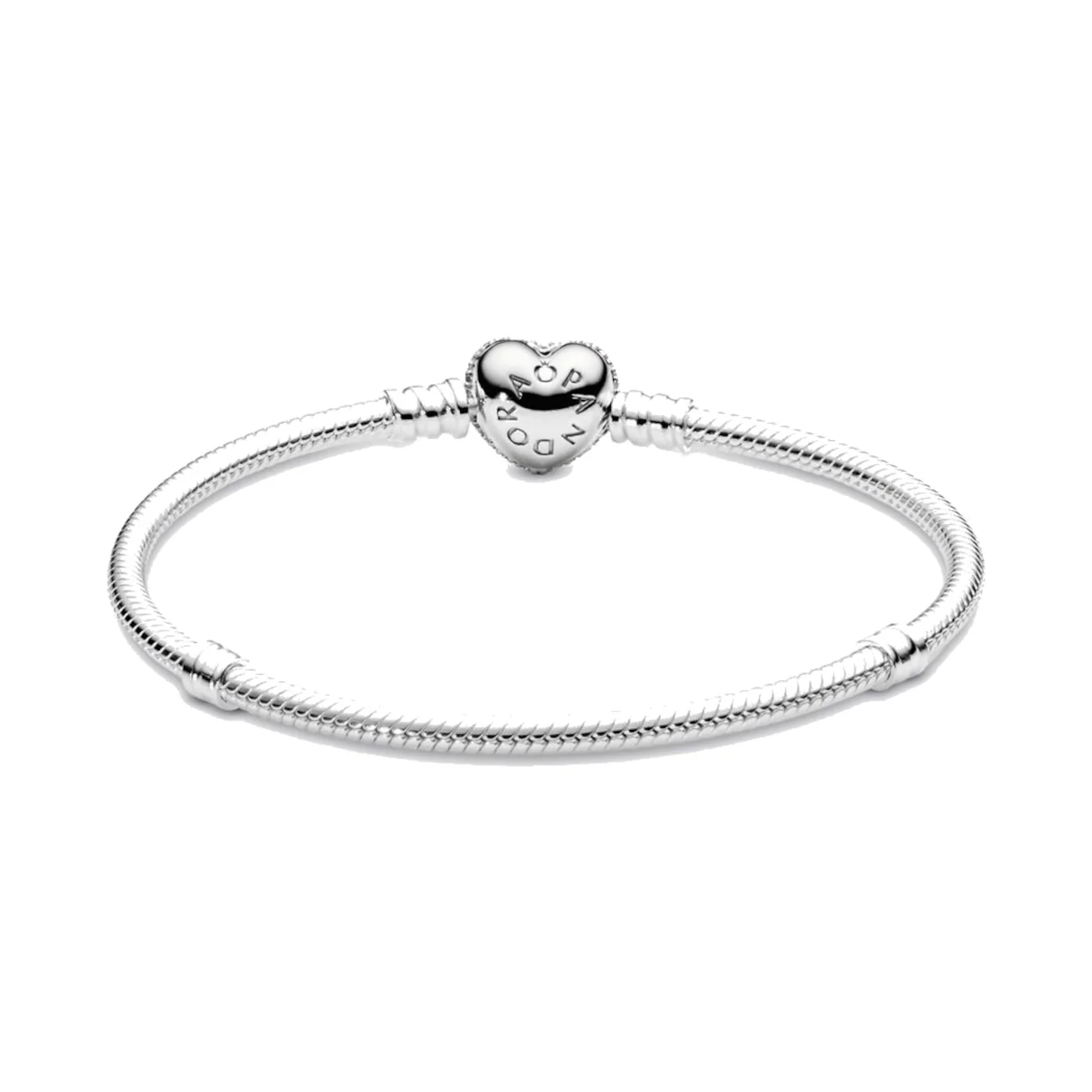 Pandora Silver Pave Heart Bracelet 590727CZ-16 (16.00 cm) - Image 5