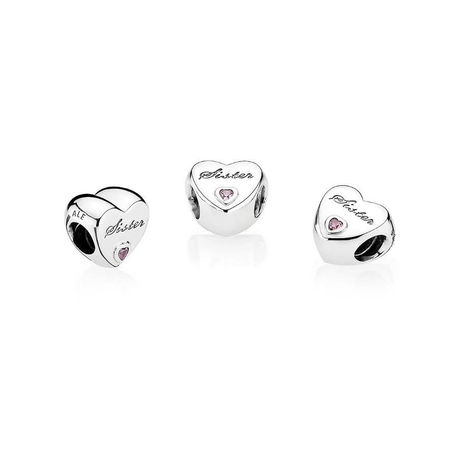 Pandora Silver Zuster Hart Charm 791946PCZ - Image 2
