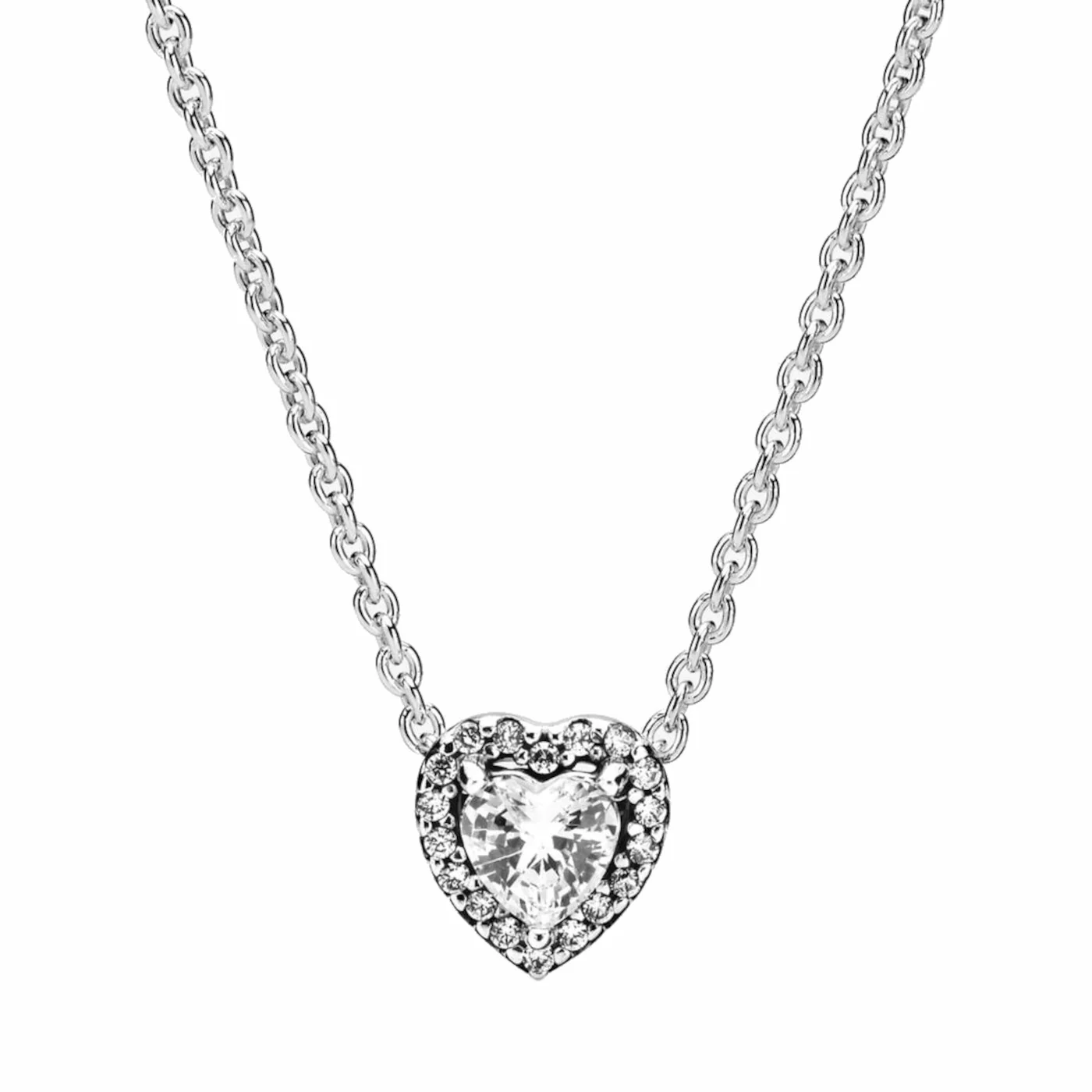 Pandora Stories 925 Sterling Silver Heart Necklace 398425C01-45 (Length: 45.00 cm) - Image 3