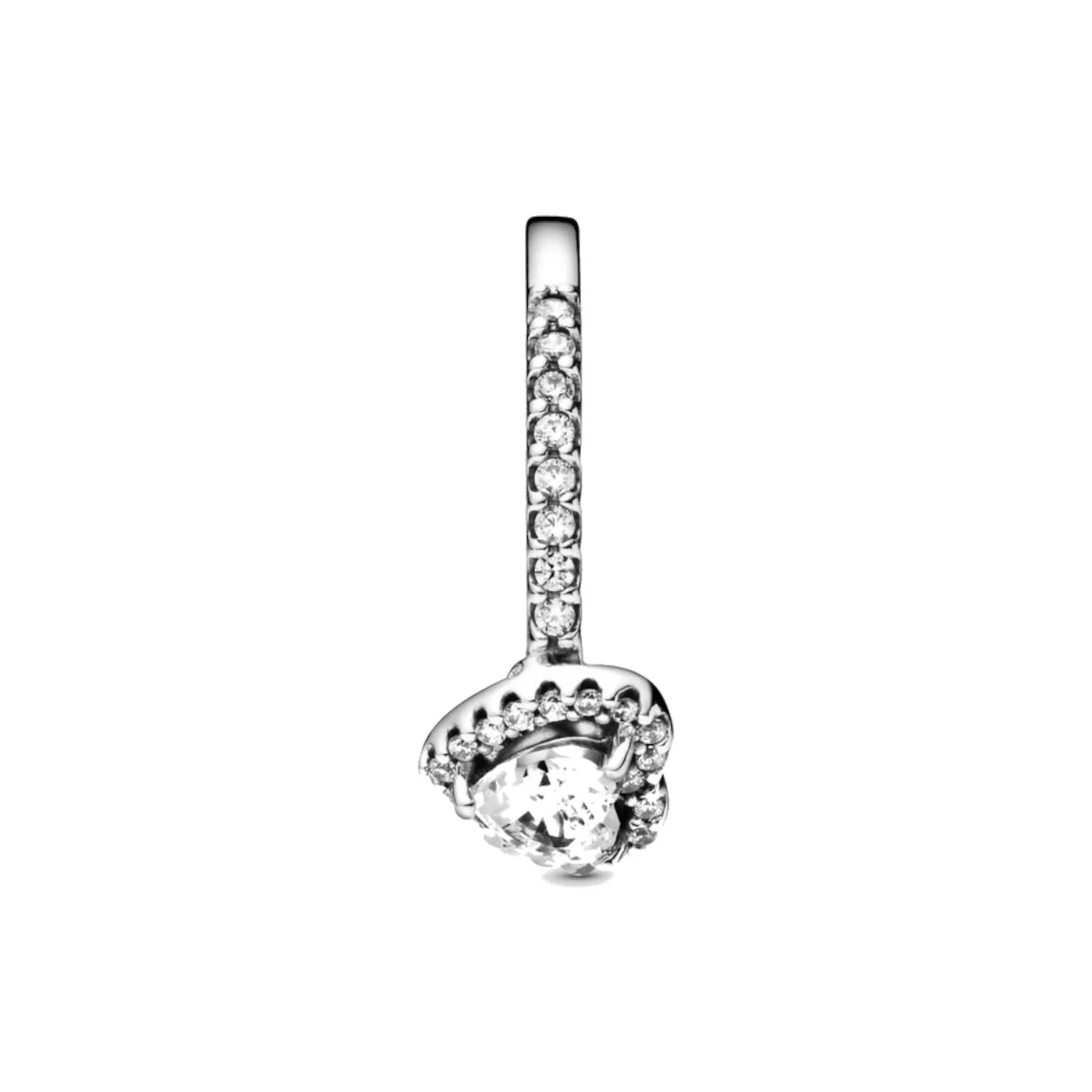 Pandora Stories 925 Sterling Silver Heart Ring 198421C01-52 (size: 52) - Image 5