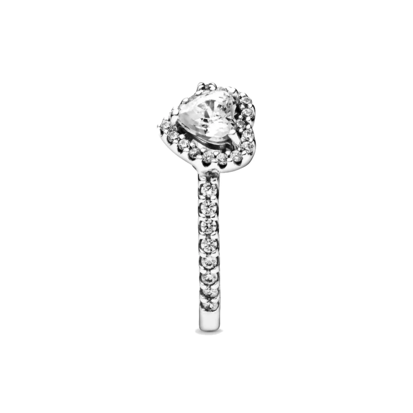 Pandora Stories 925 Sterling Silver Heart Ring 198421C01-52 (size: 52) - Image 6