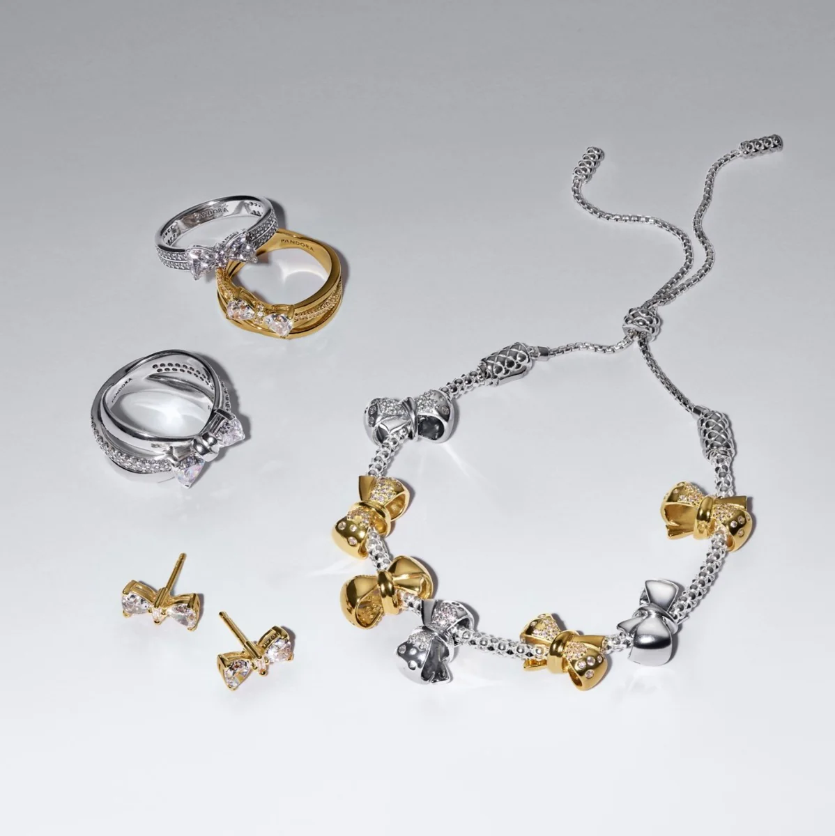 Pandora Timeless 14 Karat Gold Plated Earrings 263507C01 - Image 3