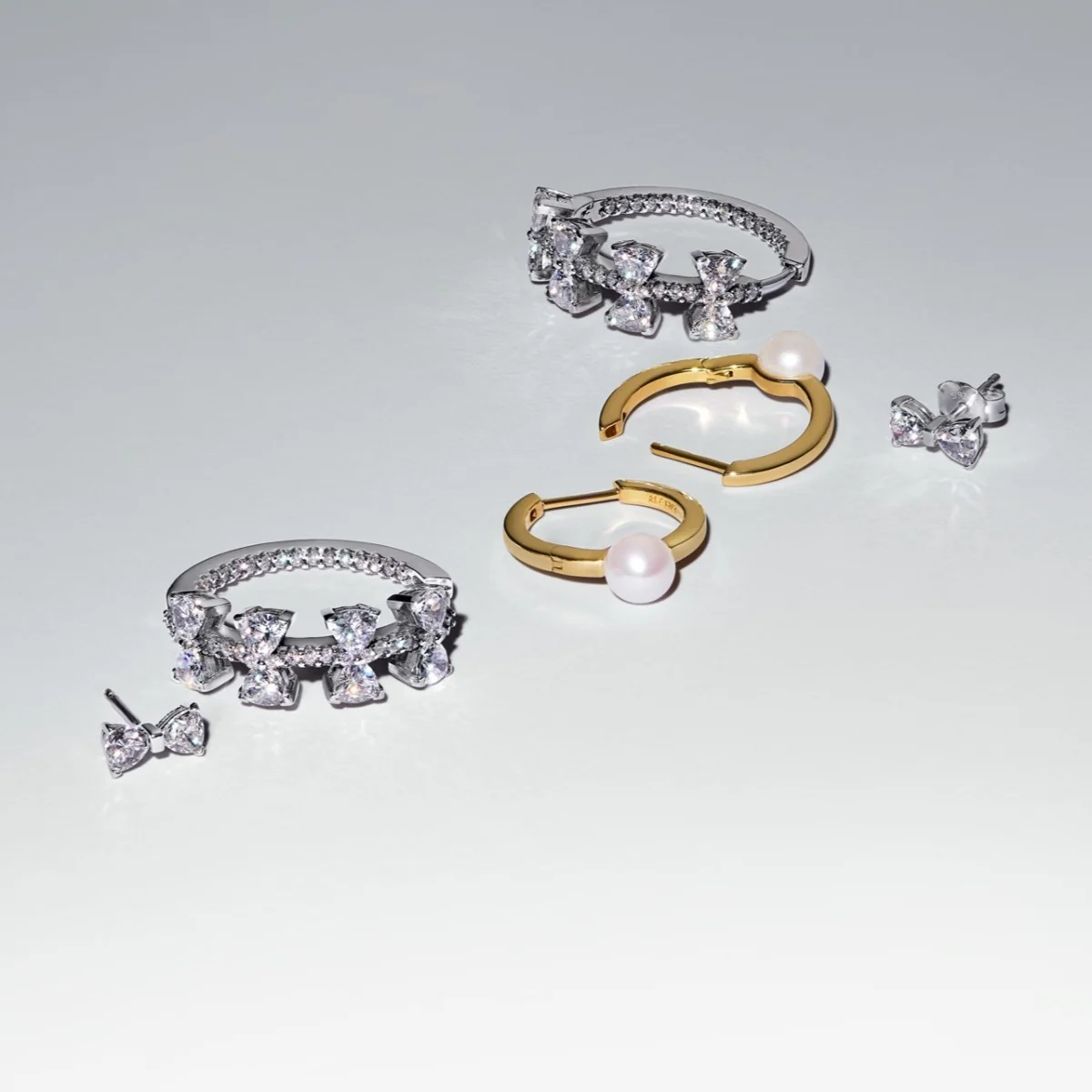 Pandora Timeless 925 Sterling Silver Earrings 293542C01 - Image 3
