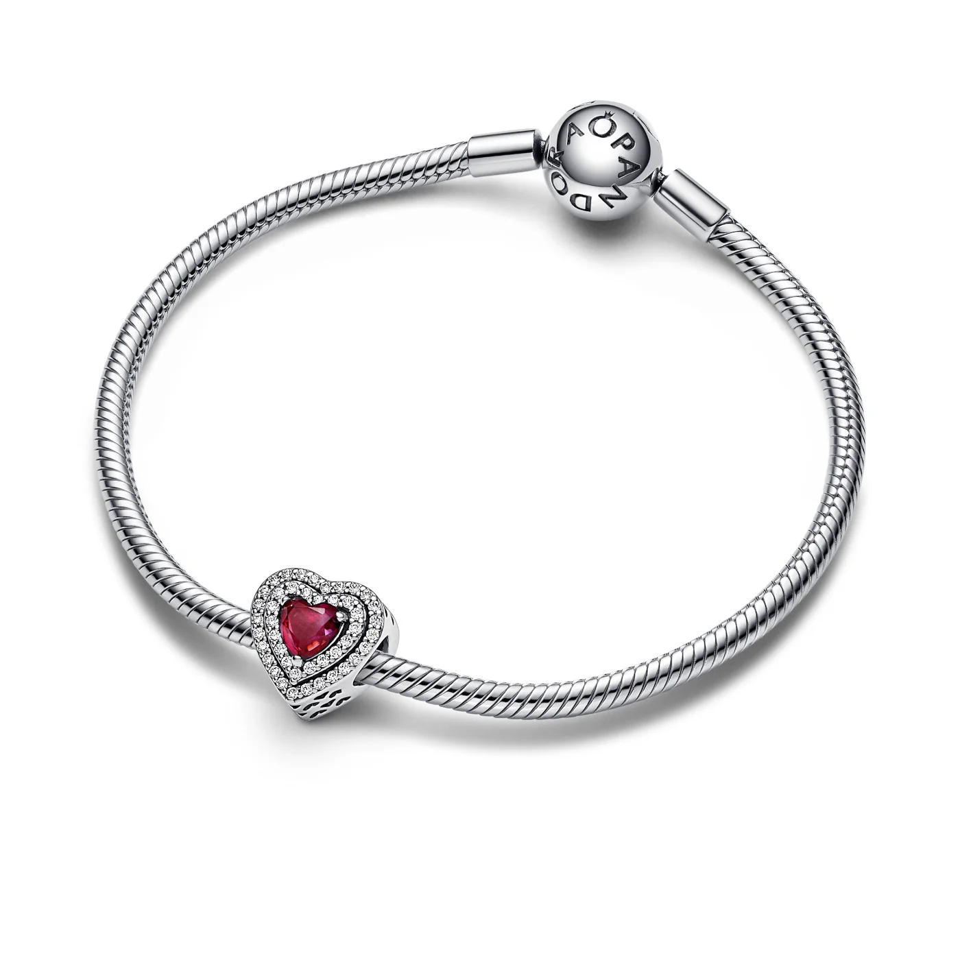 Pandora Timeless 925 Sterling Silver Heart Charm 799218C02 - Image 4