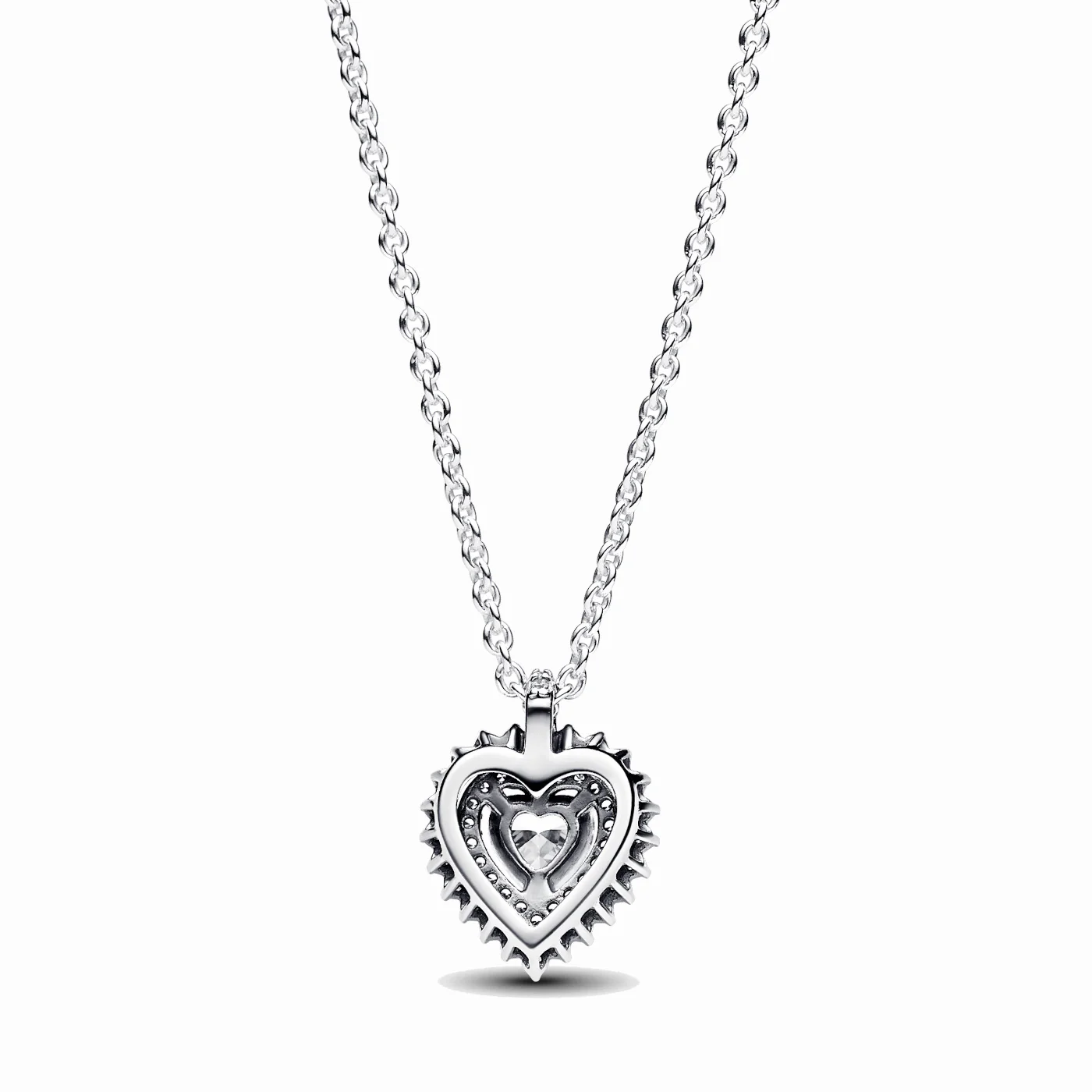 Pandora Timeless 925 Sterling Silver Heart Necklace 393099C01-45 - Image 2