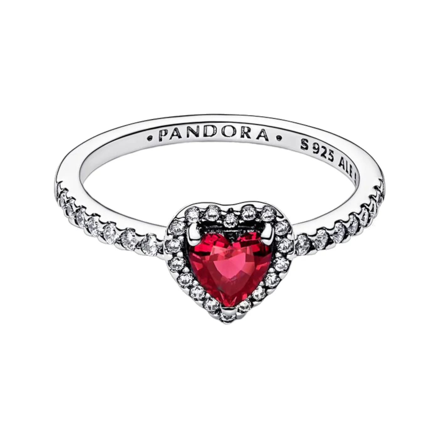 Pandora Timeless 925 Sterling Silver Heart Ring 198421C02-52 - Image 4