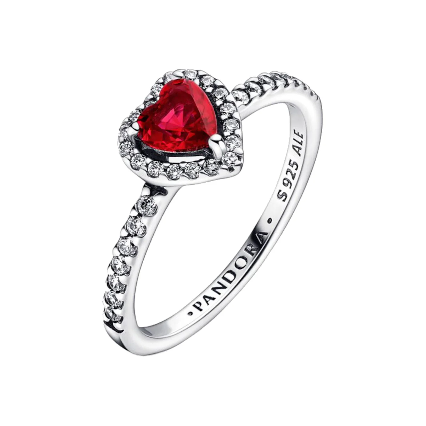 Pandora Timeless 925 Sterling Silver Heart Ring 198421C02-52 - Image 5