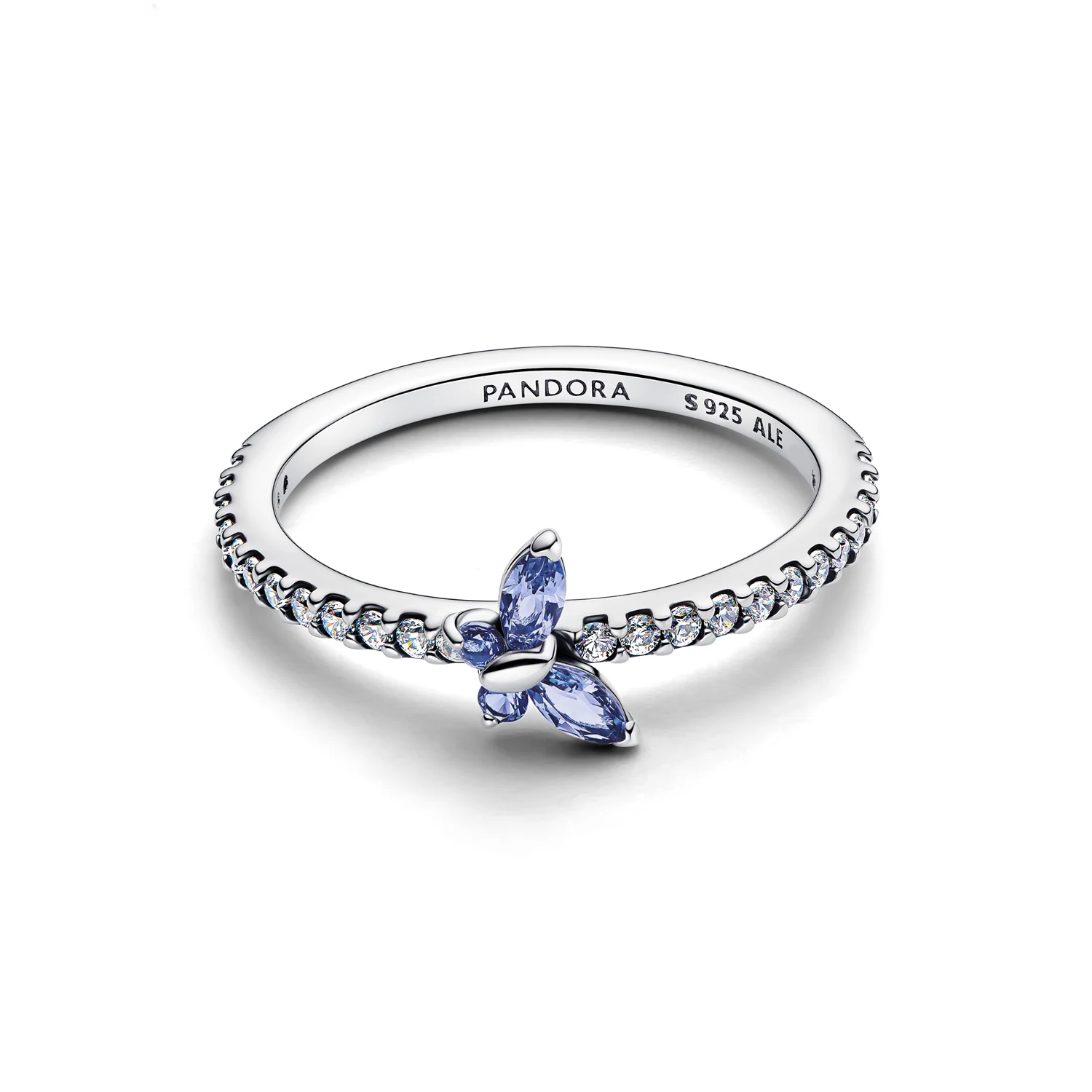 Pandora Timeless 925 Sterling Silver Sparkling Butterfly Ring 194269C01-54 - Image 3